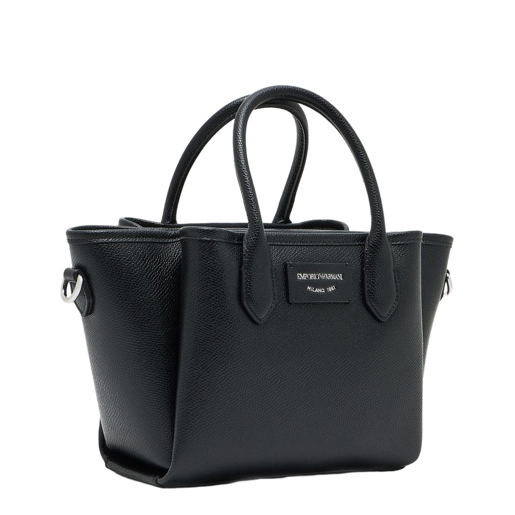 Odette Small Polyurethane Tote - Nero Taupe - Image 4