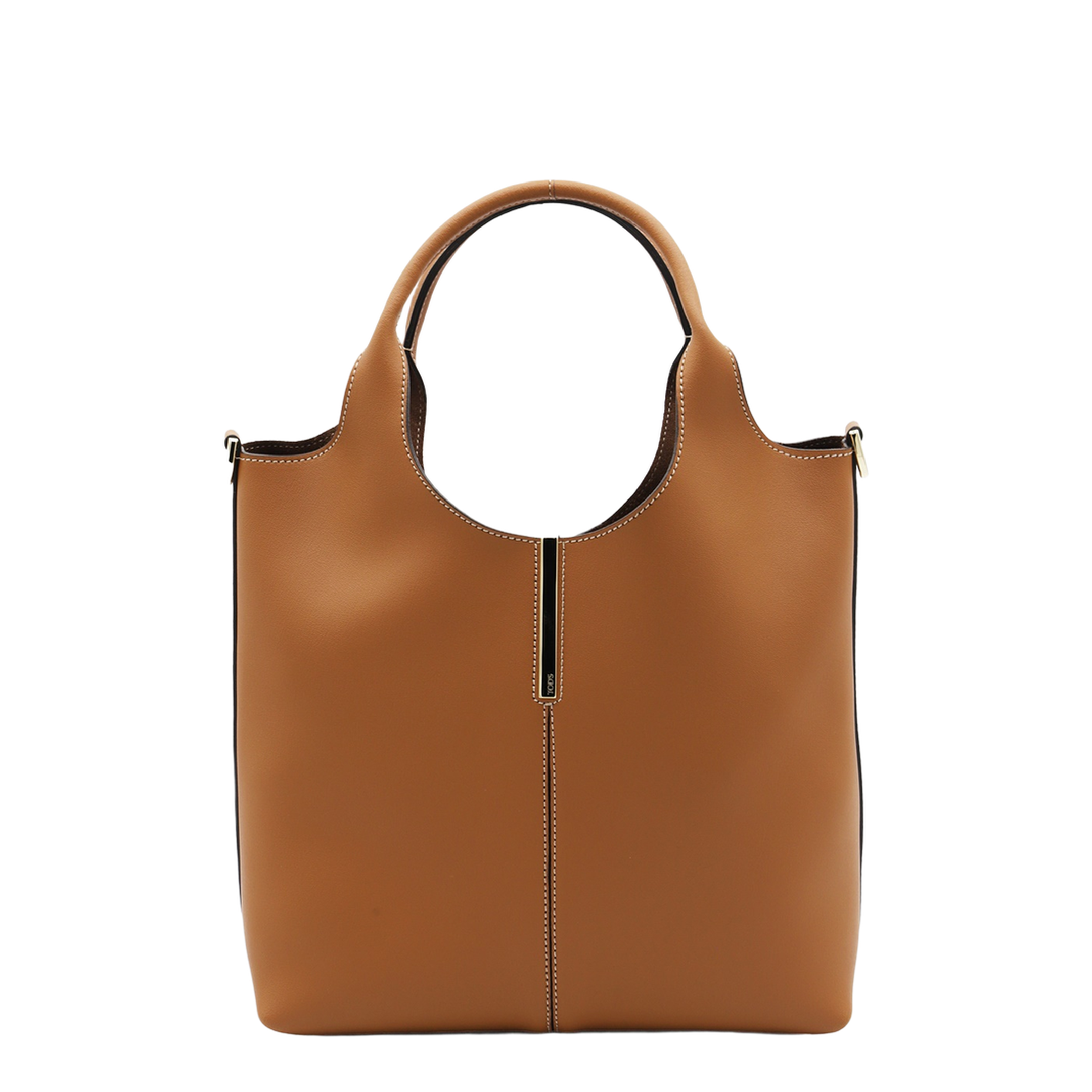 Small Calfskin Tote - Brown - Image 5