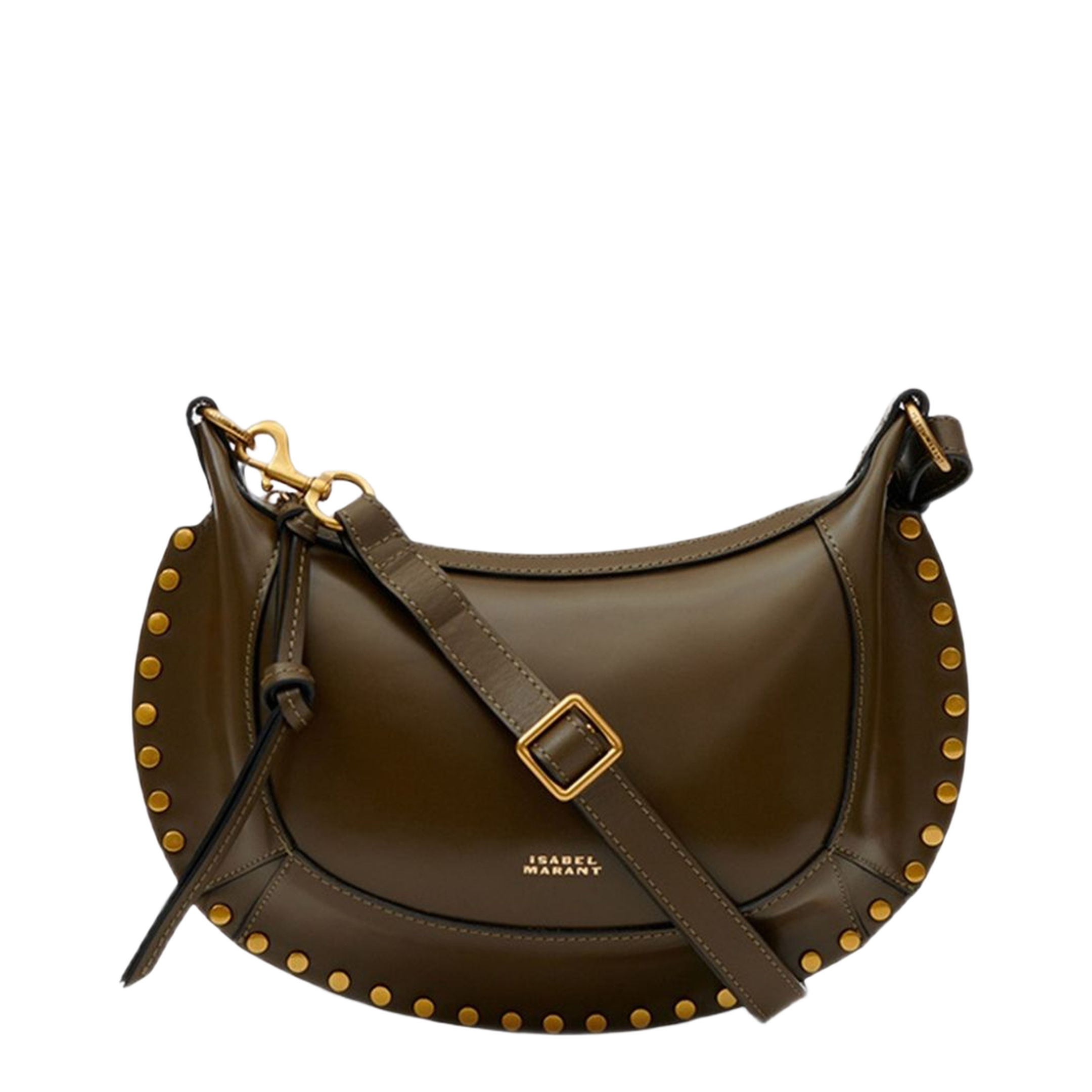 Oskan Moon Calfskin Shoulder Bag - Brown - Image 1
