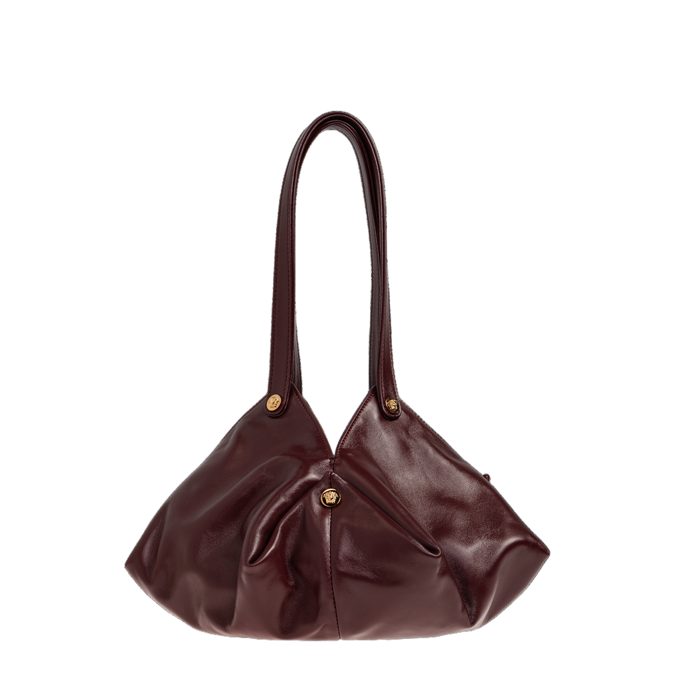 Protea Medium Lambskin Shoulder Bag - Burgundy - Image 1
