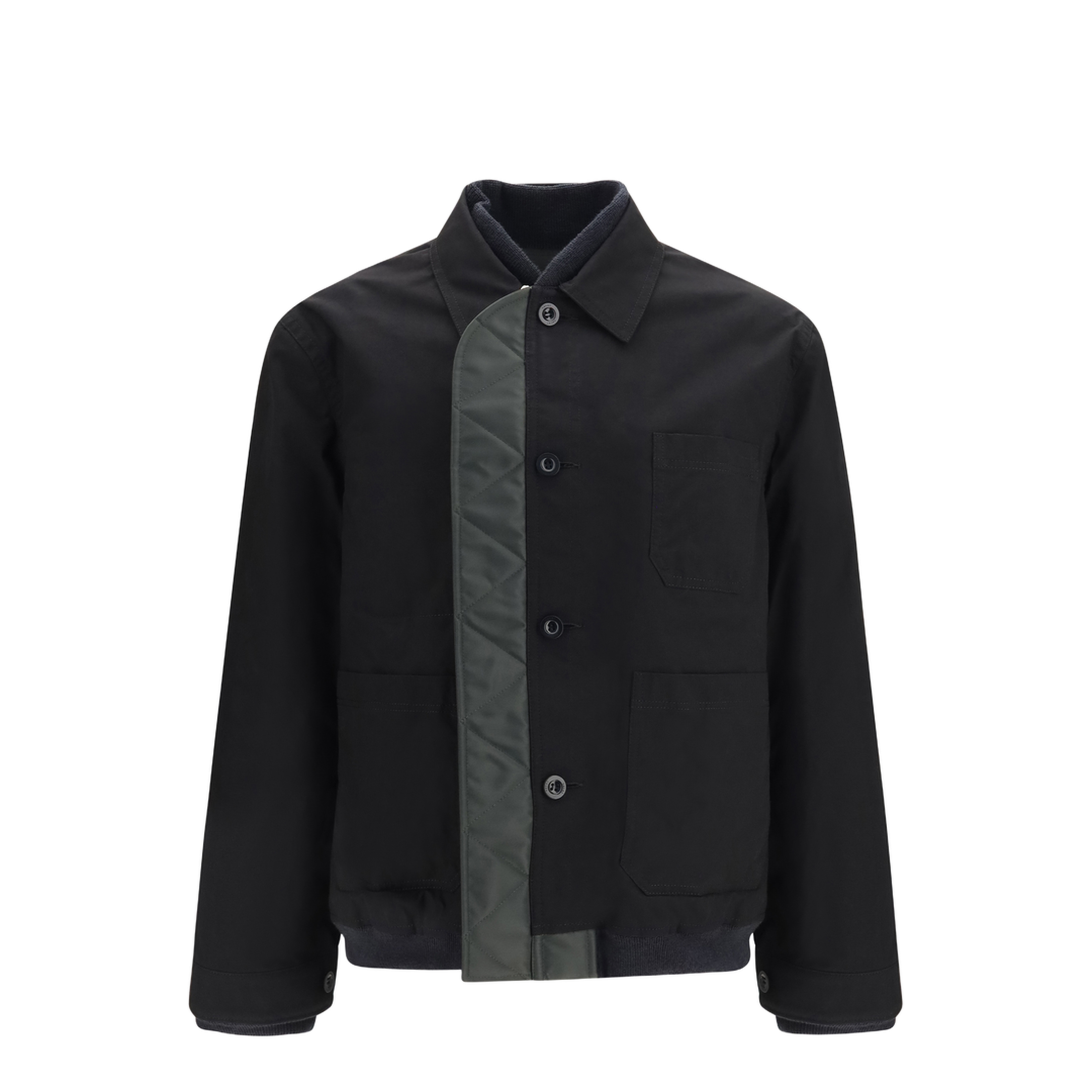 Nylon Ripstop Twill Bomber Jacket - Image 1