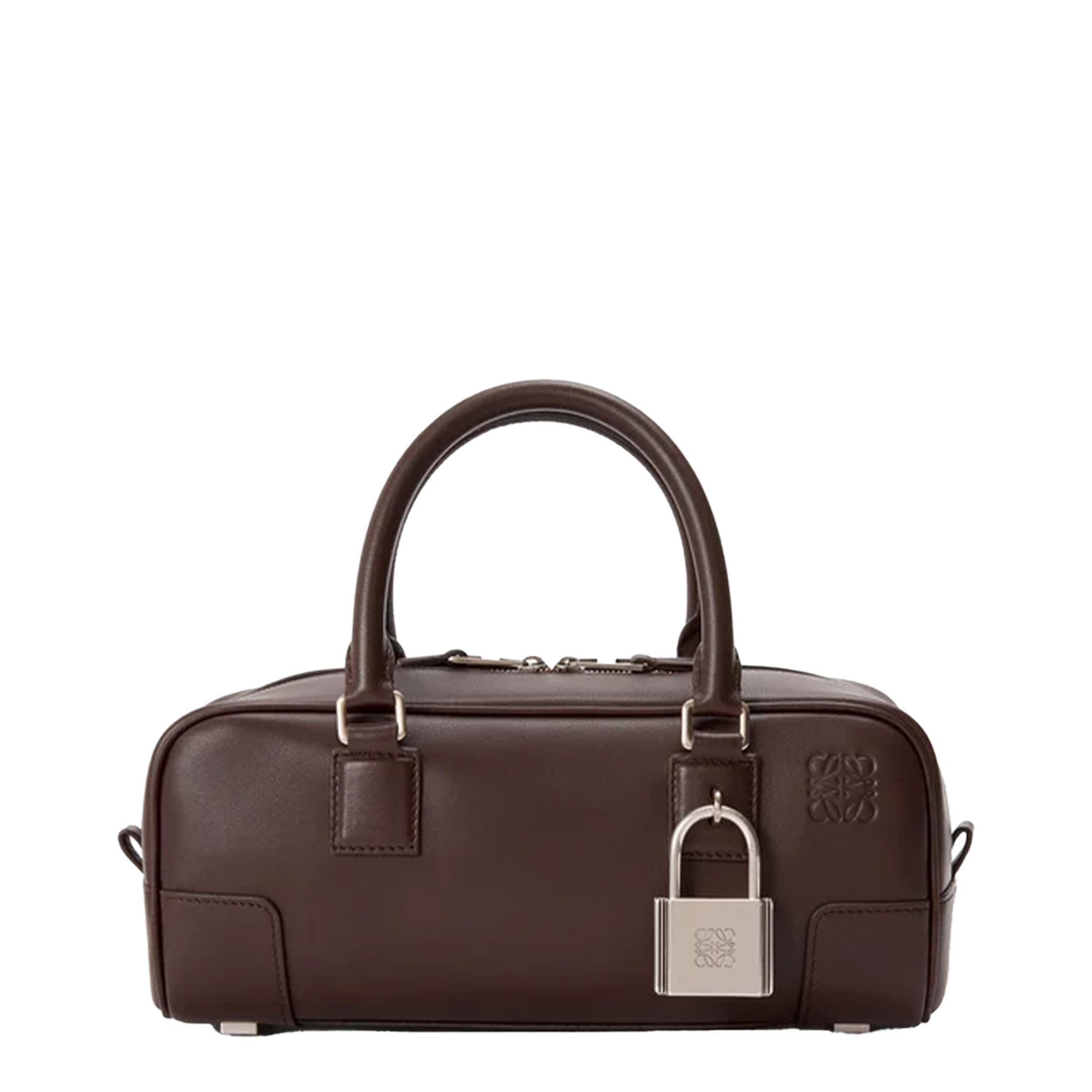 Amazona 23 Cropped Leather Shoulder Bag - Brown - Image 1