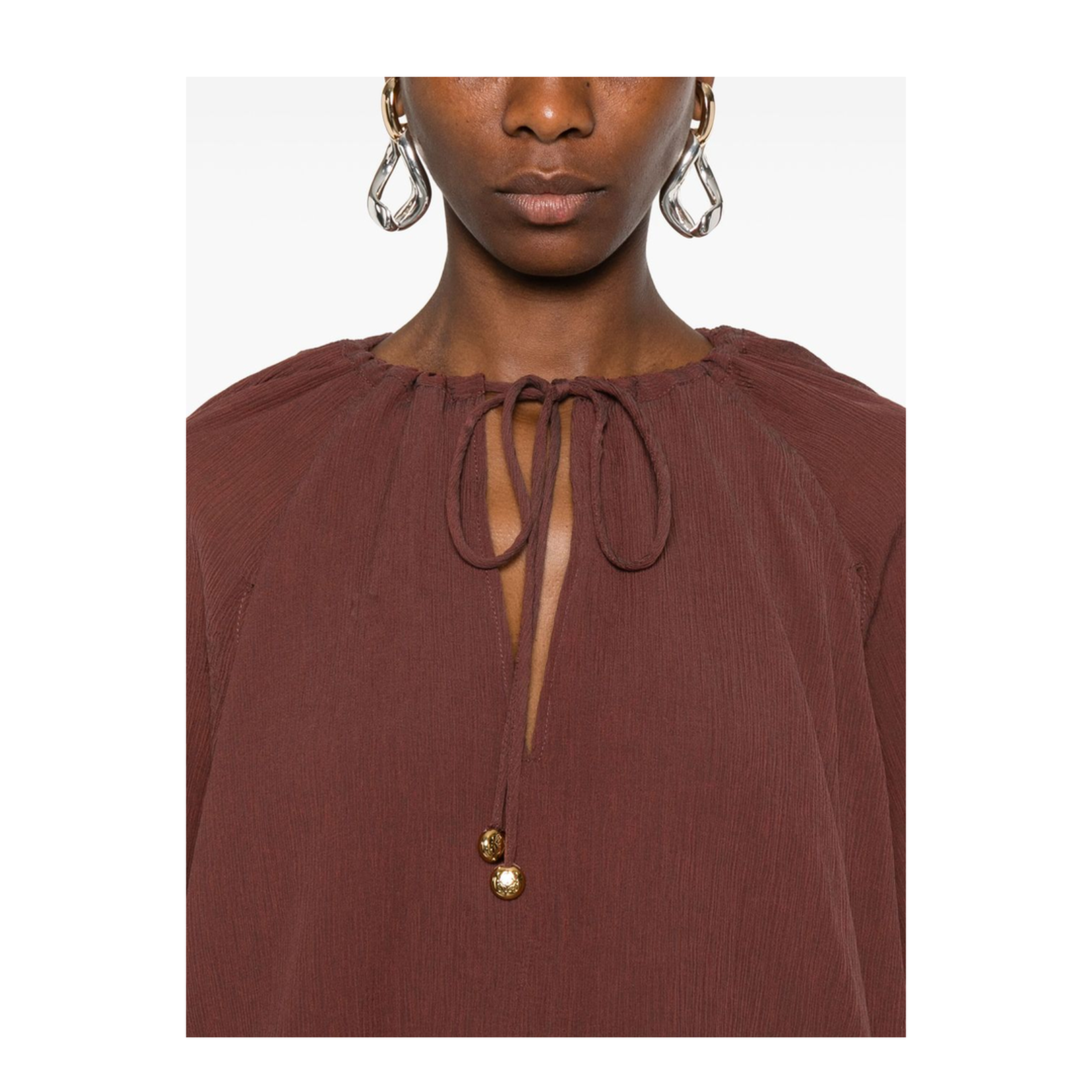Cotton and Silk Blend Blouse - Image 2