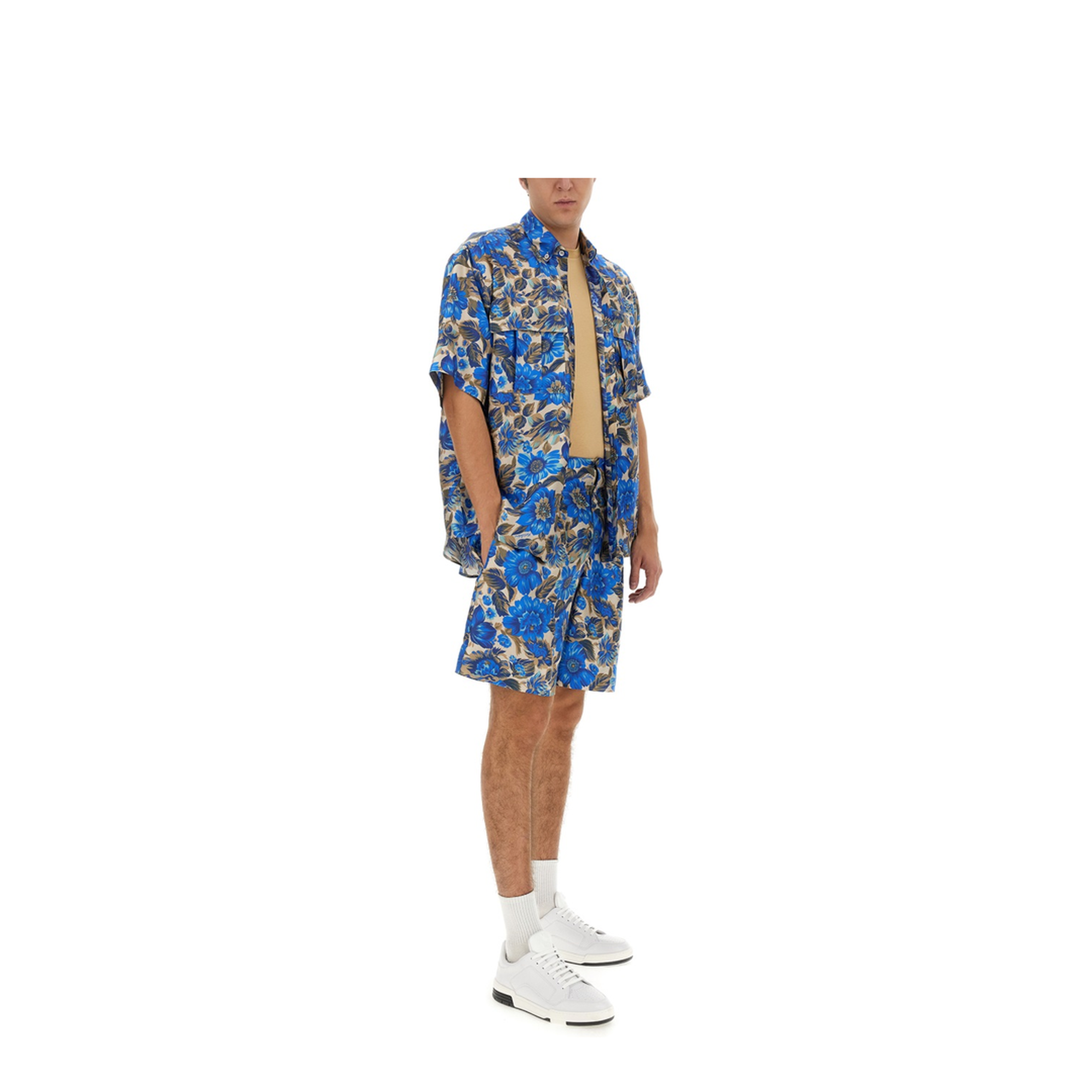 Short All Over Blue Flower - Image 2