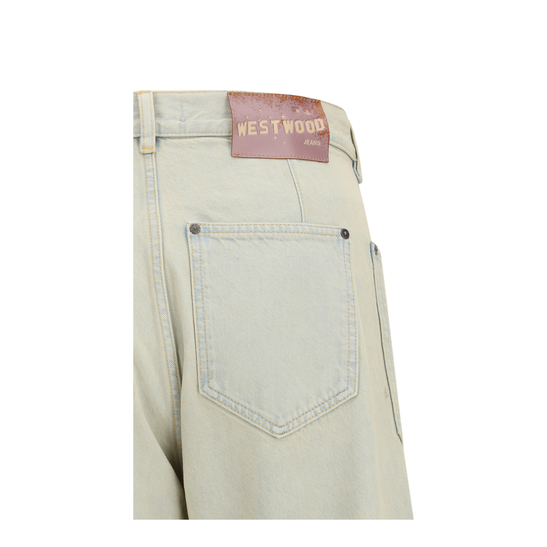 Jeans in cotton with patch pockets - Image 3