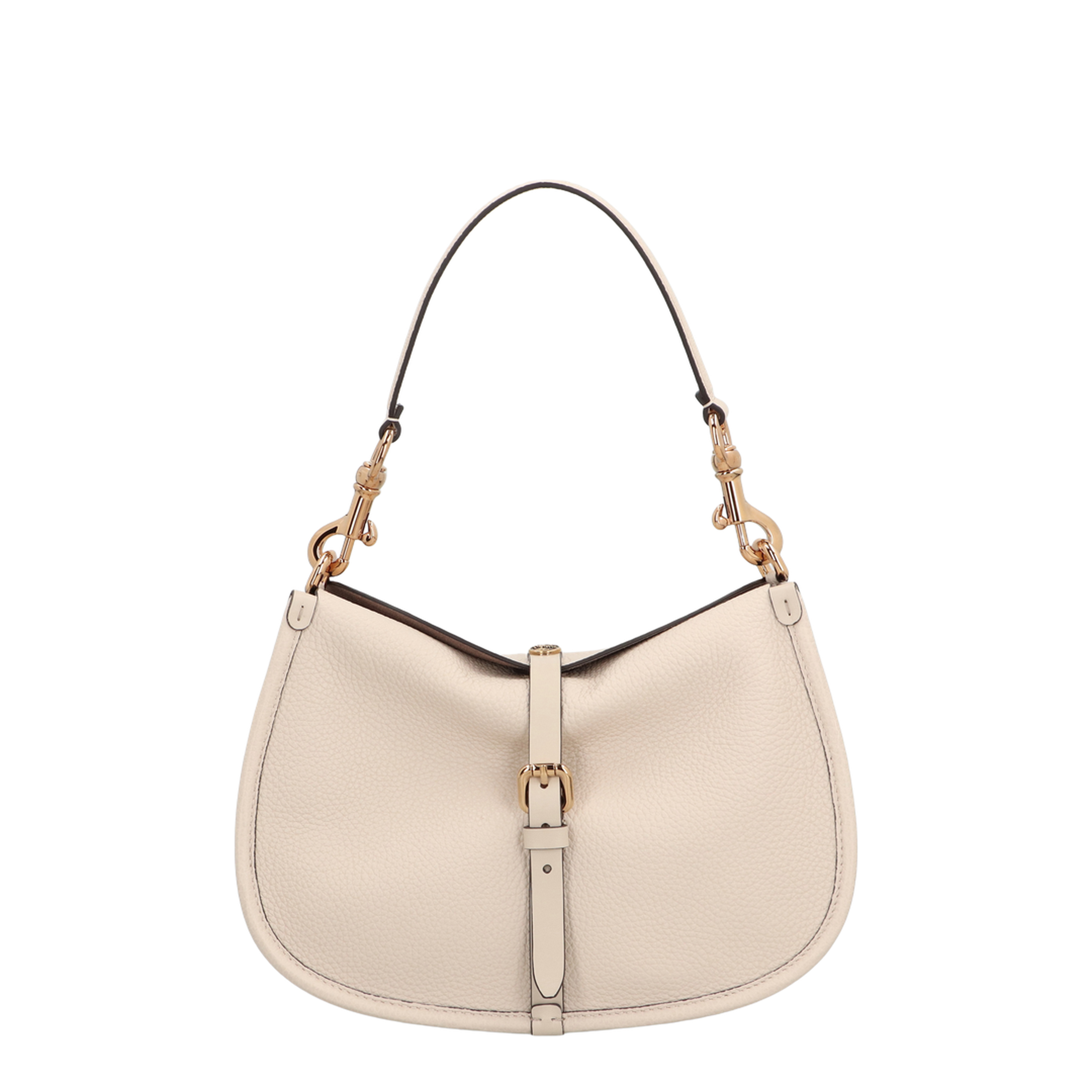 Pony Medium Calfskin Shoulder Bag - Cream - Image 1