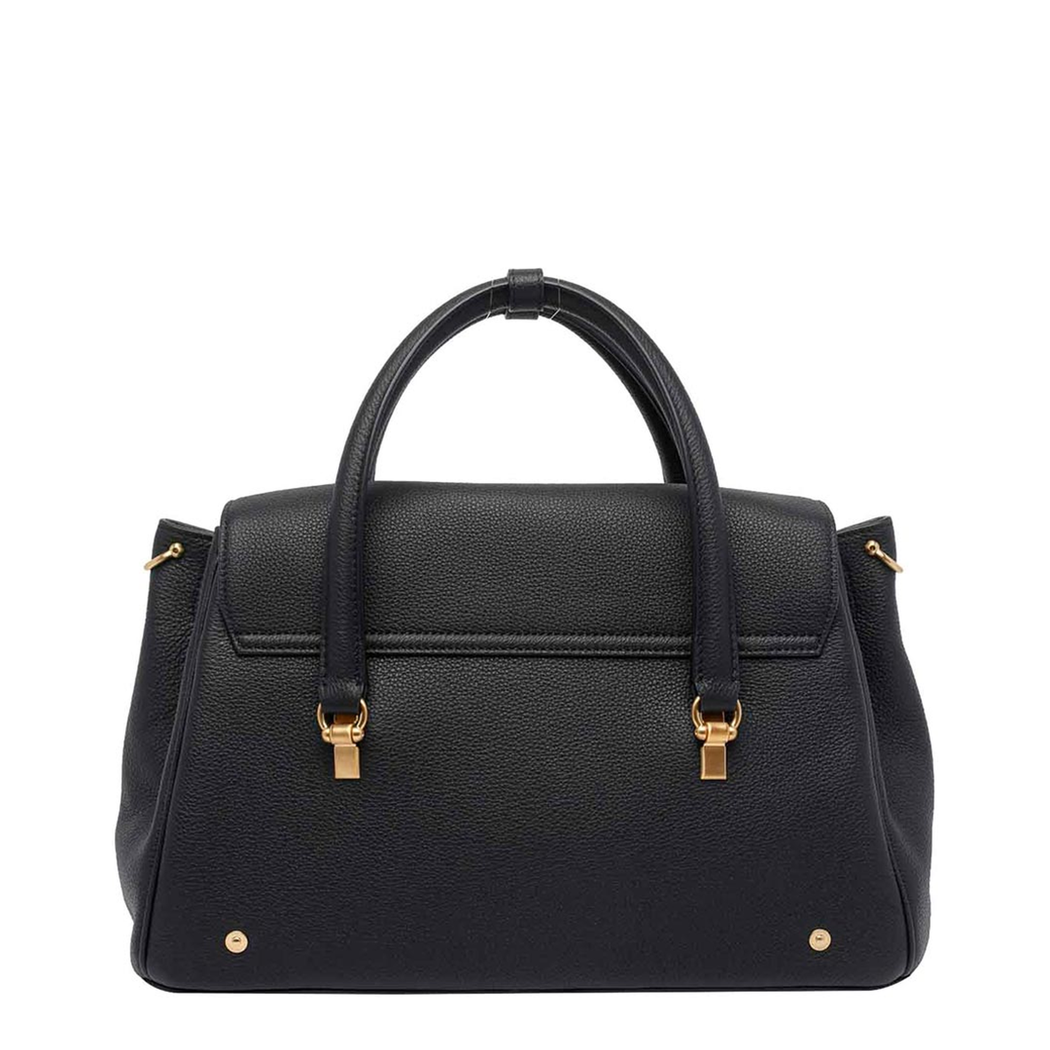 Bolton Bag Medium Soft Pebble Grain Leather - Black - Image 5