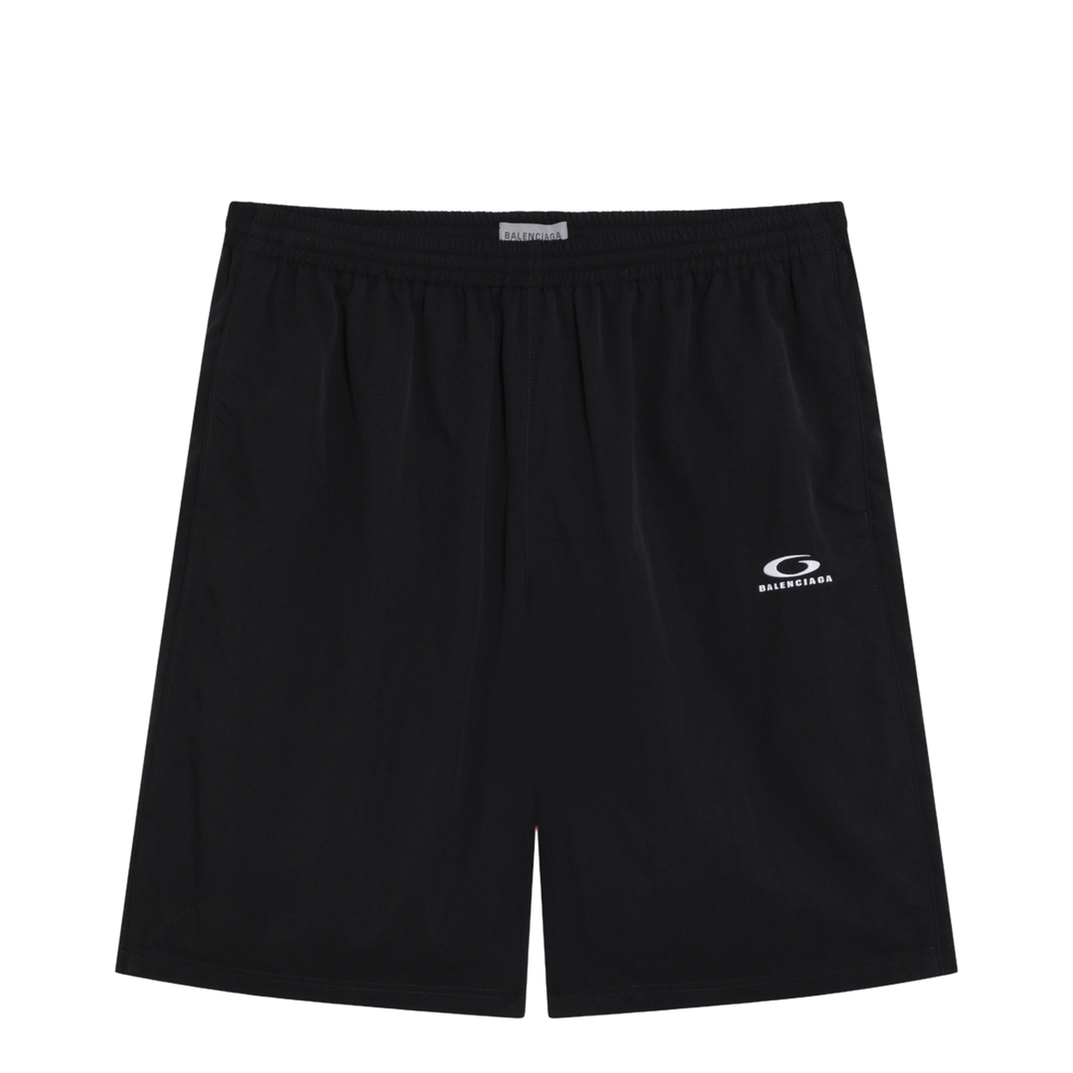 Black Bermuda Shorts in Loop Sports Icon Technical Polyamide - Image 1