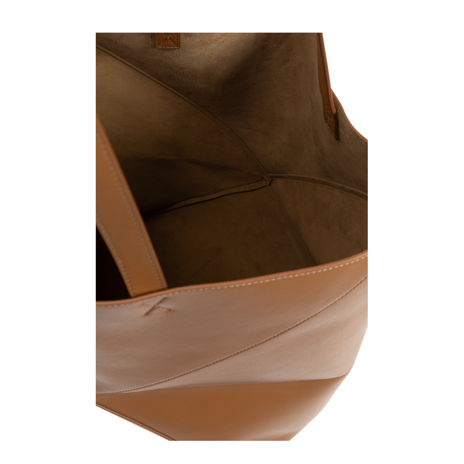 Puzzle Fold XL Tote Bag Leather Brown - Image 5