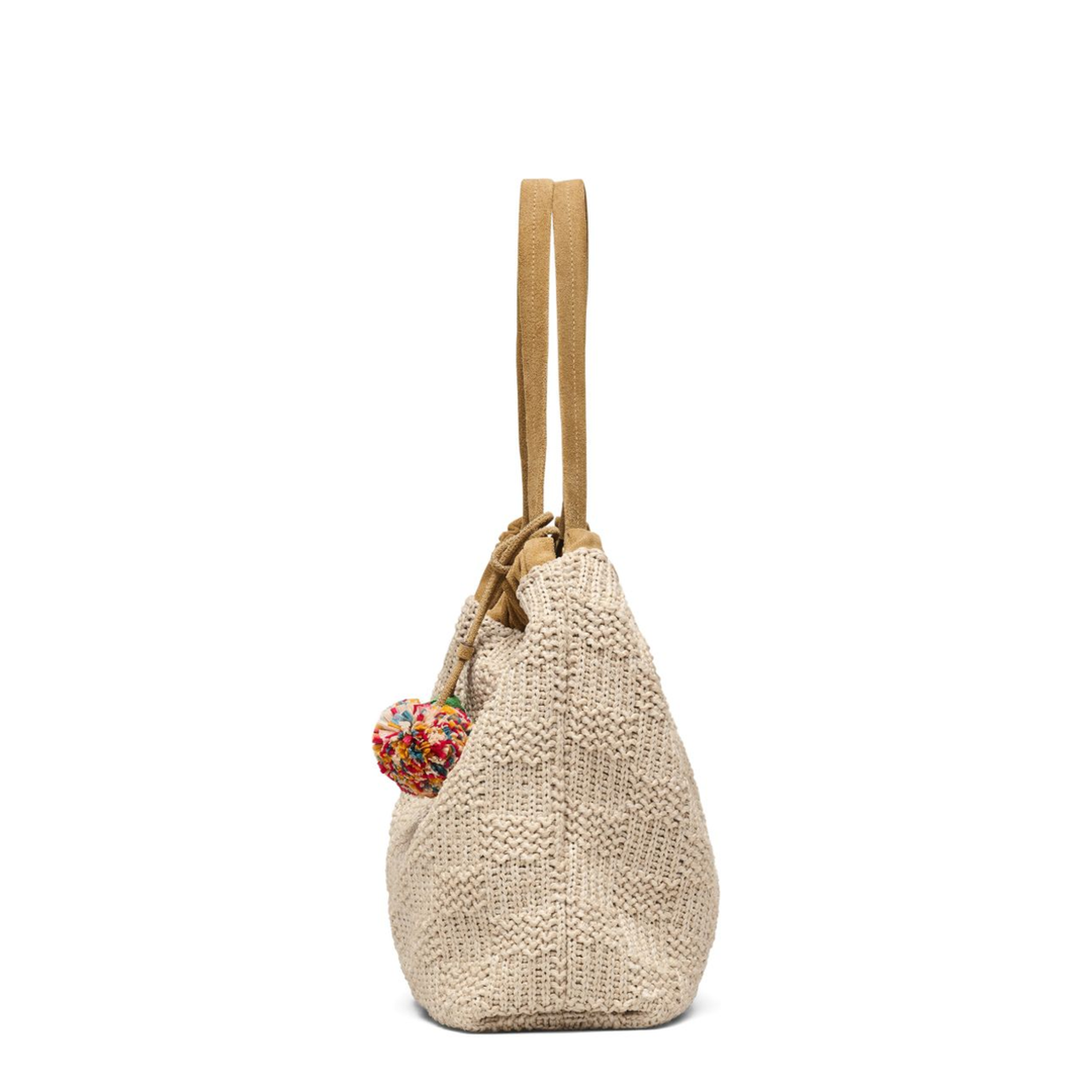 Cristina One Size Two-Way Weave Tote - Natural - Image 5