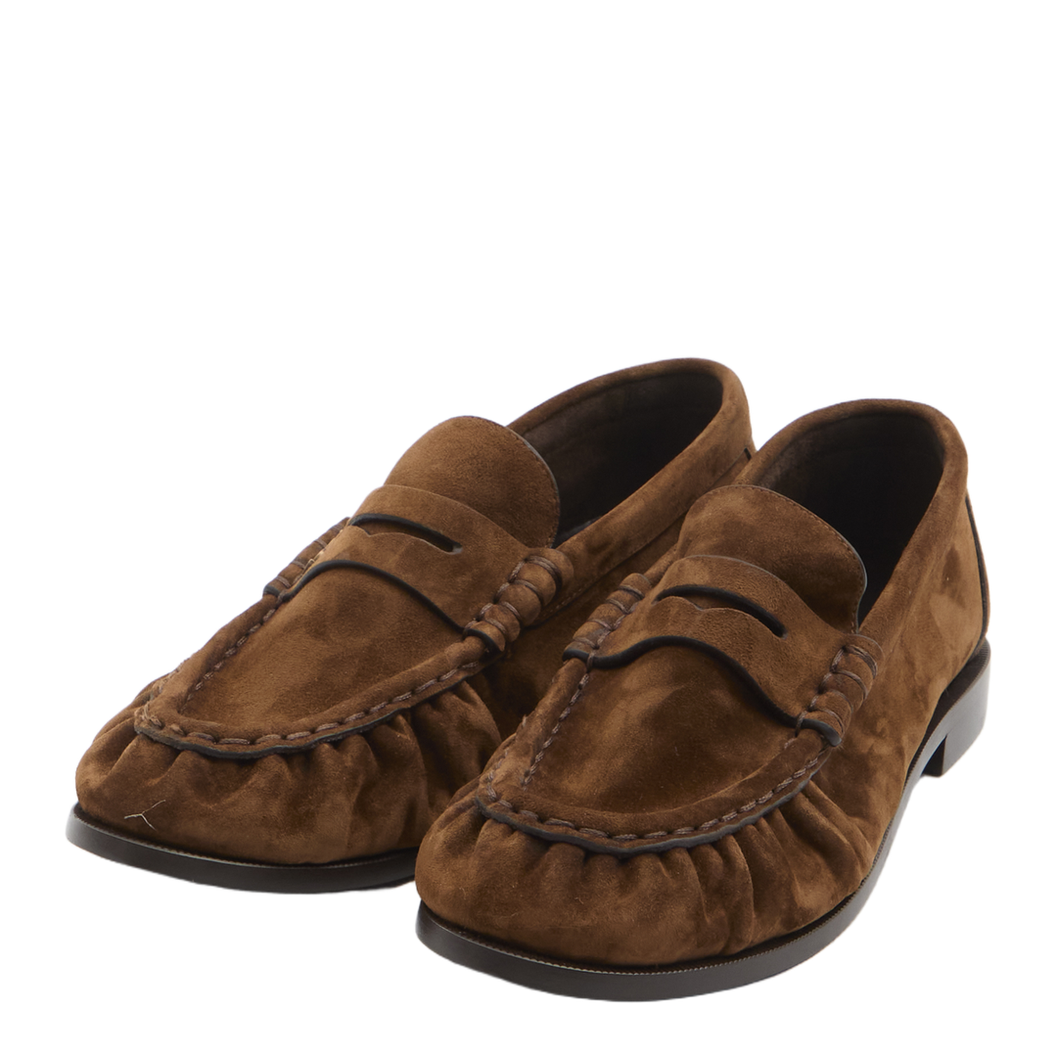Loafer Supple In Suede In Brown - Image 2