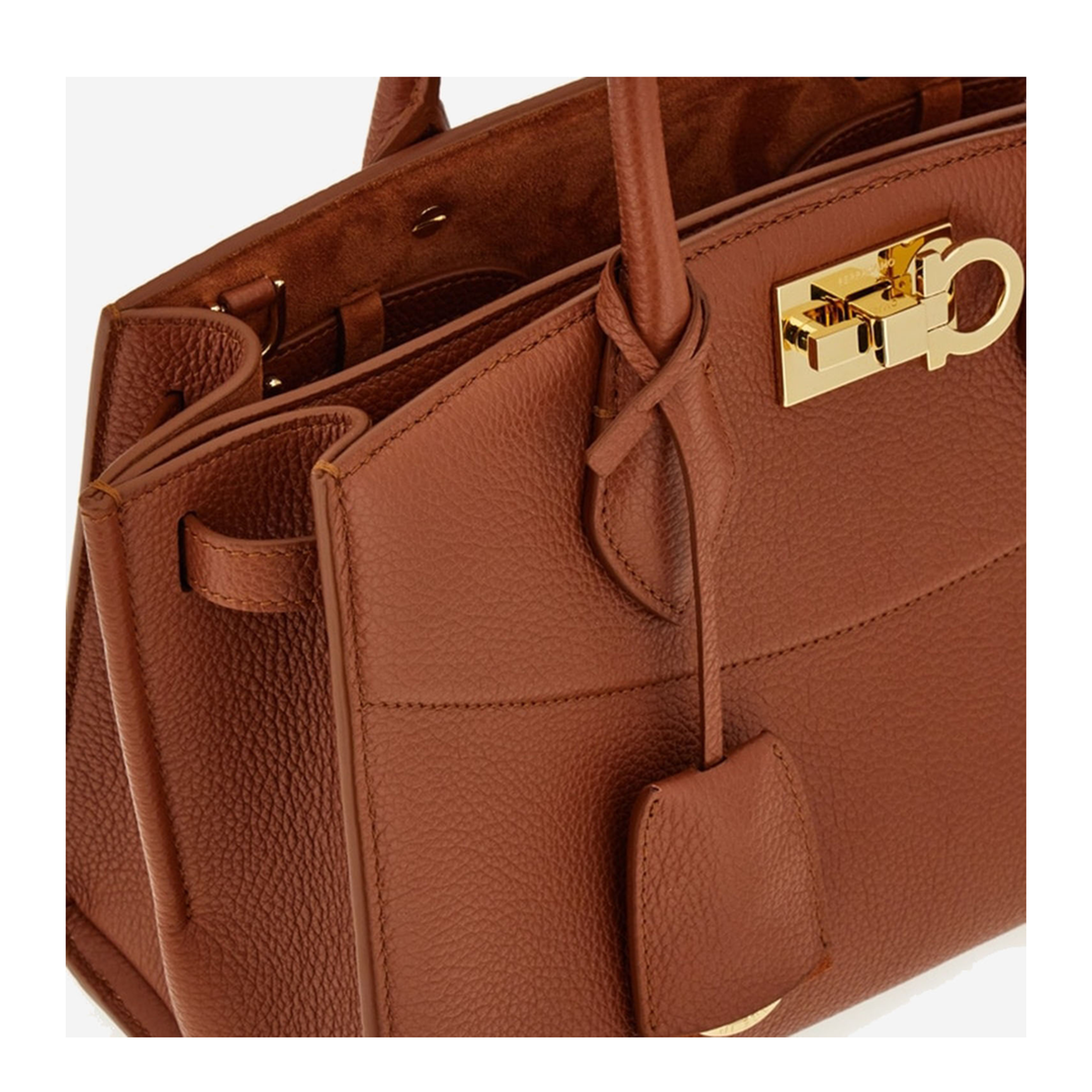 Studio Soft Large Calfskin Top Handle Bag - Black - Image 4