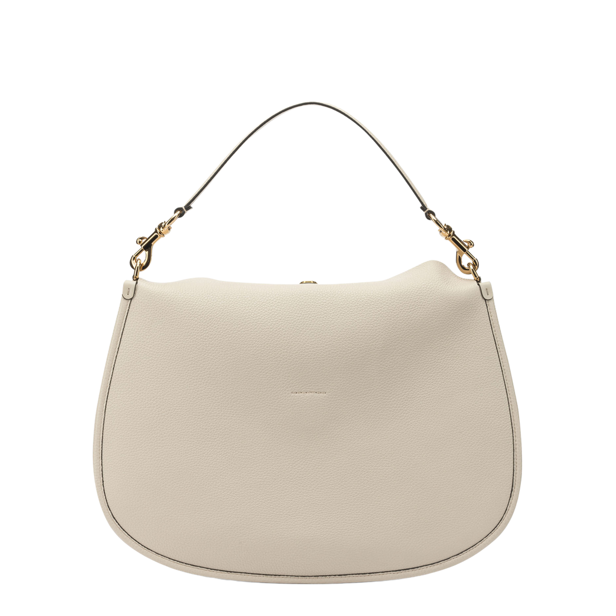 Pony Maxi Calfskin Shoulder Bag - Cream - Image 3