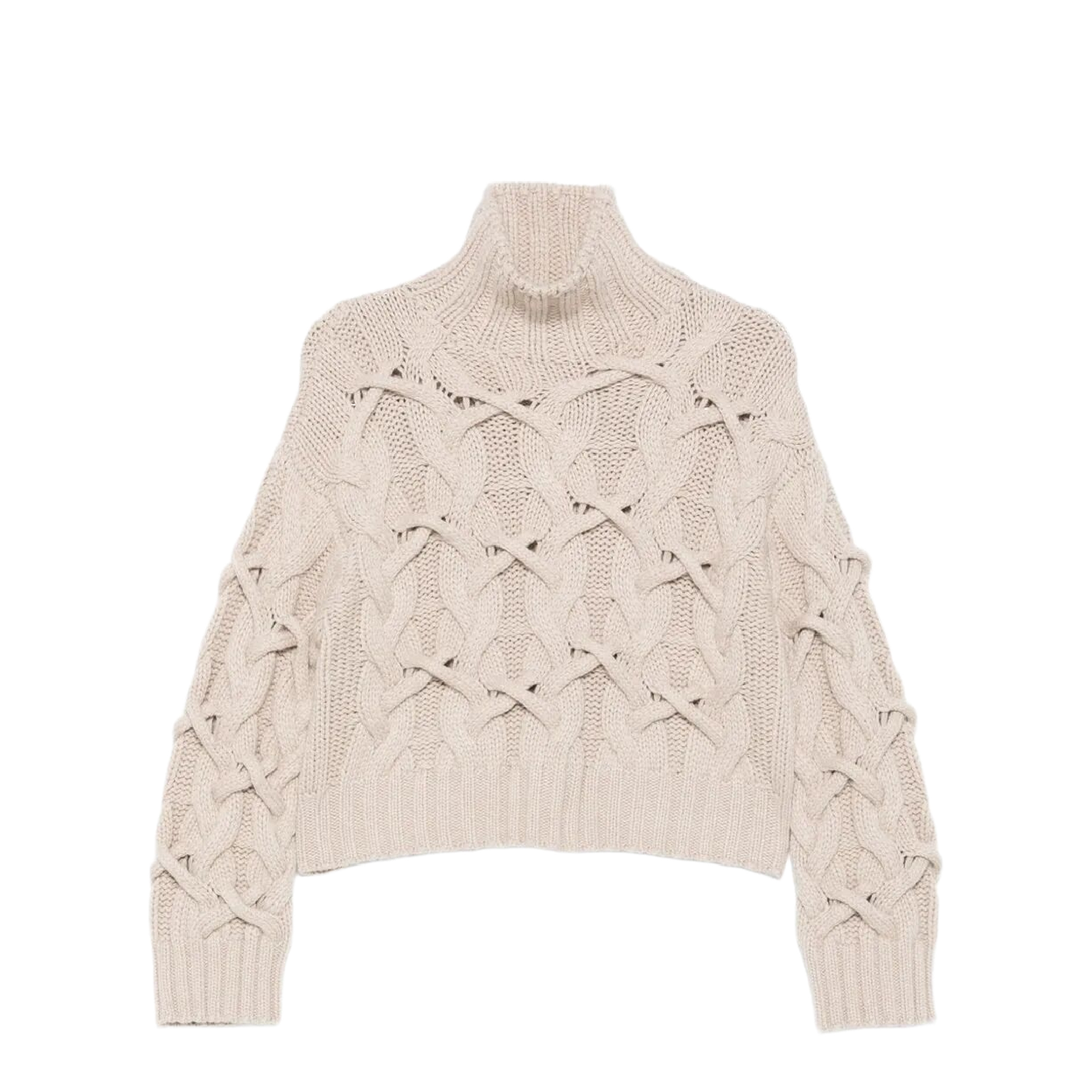 Cable-Knit Cashmere Sweater - Image 1