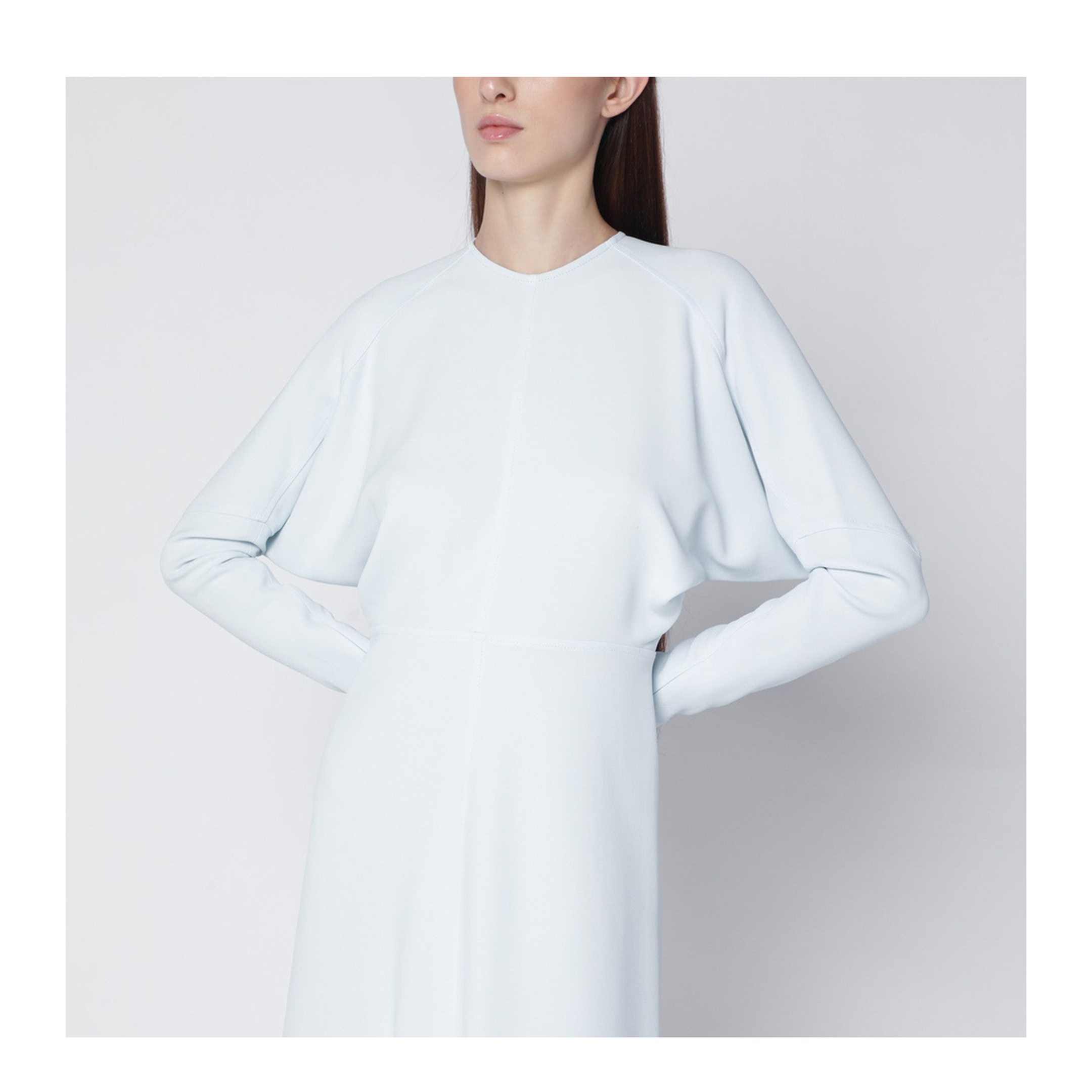 Ice Blue Dolman Midi Dress - Image 2