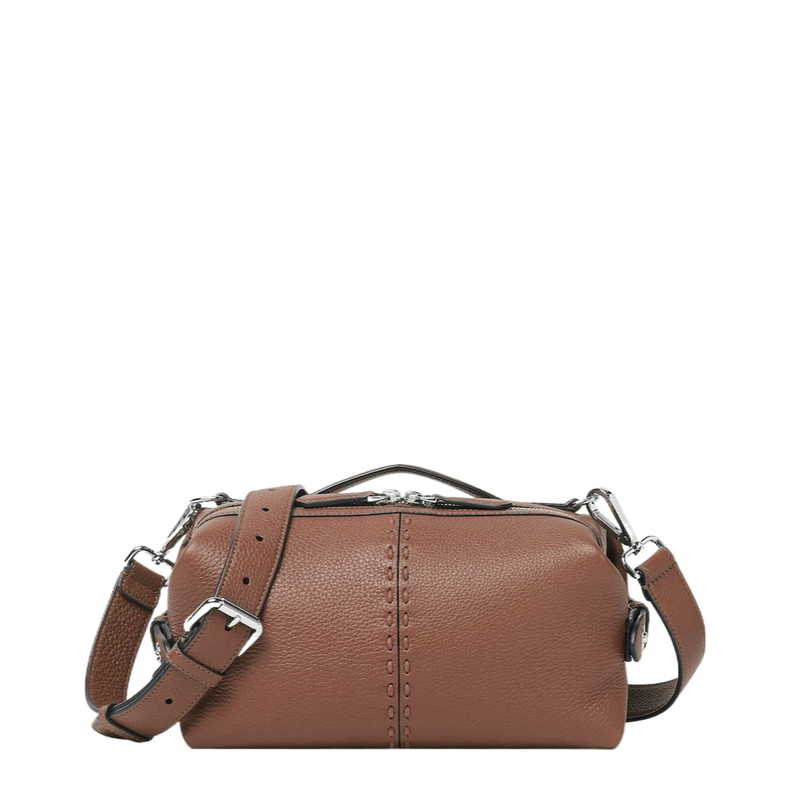 Selleria Small Leather Crossbody Bags - Brown - Image 1