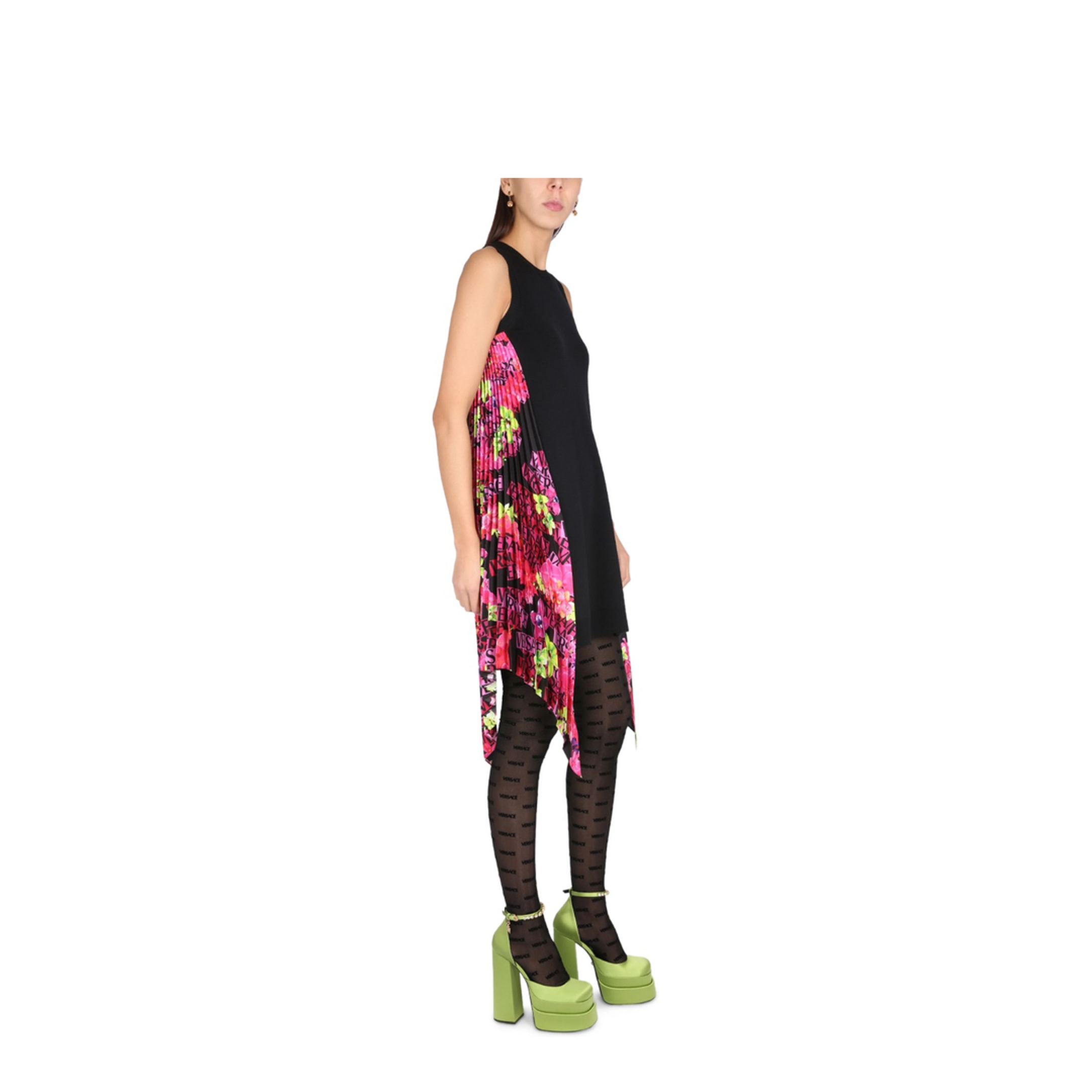 Orchid Logo Dress In Black - Image 2