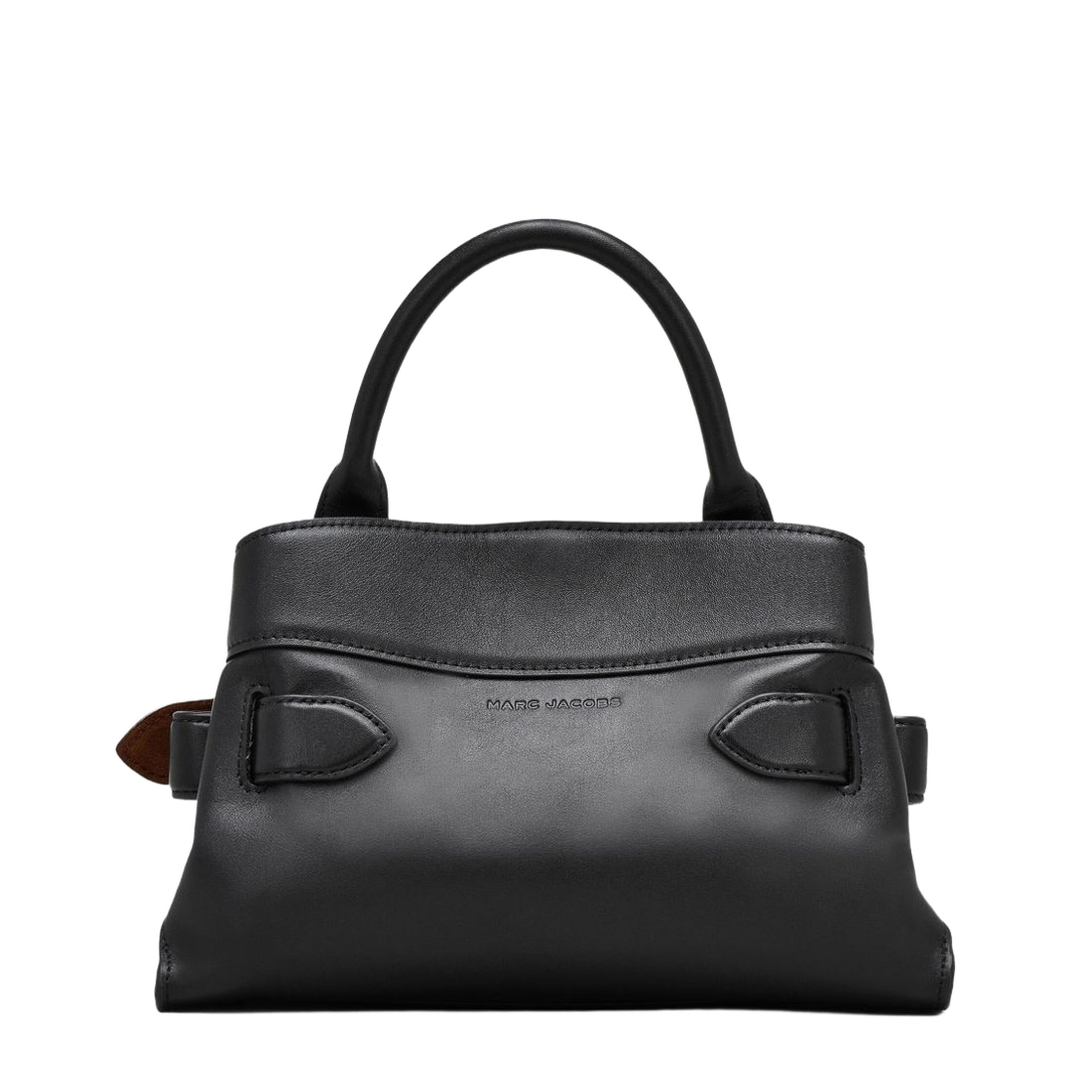 Dakota Small Leather Satchel - Black - Image 5