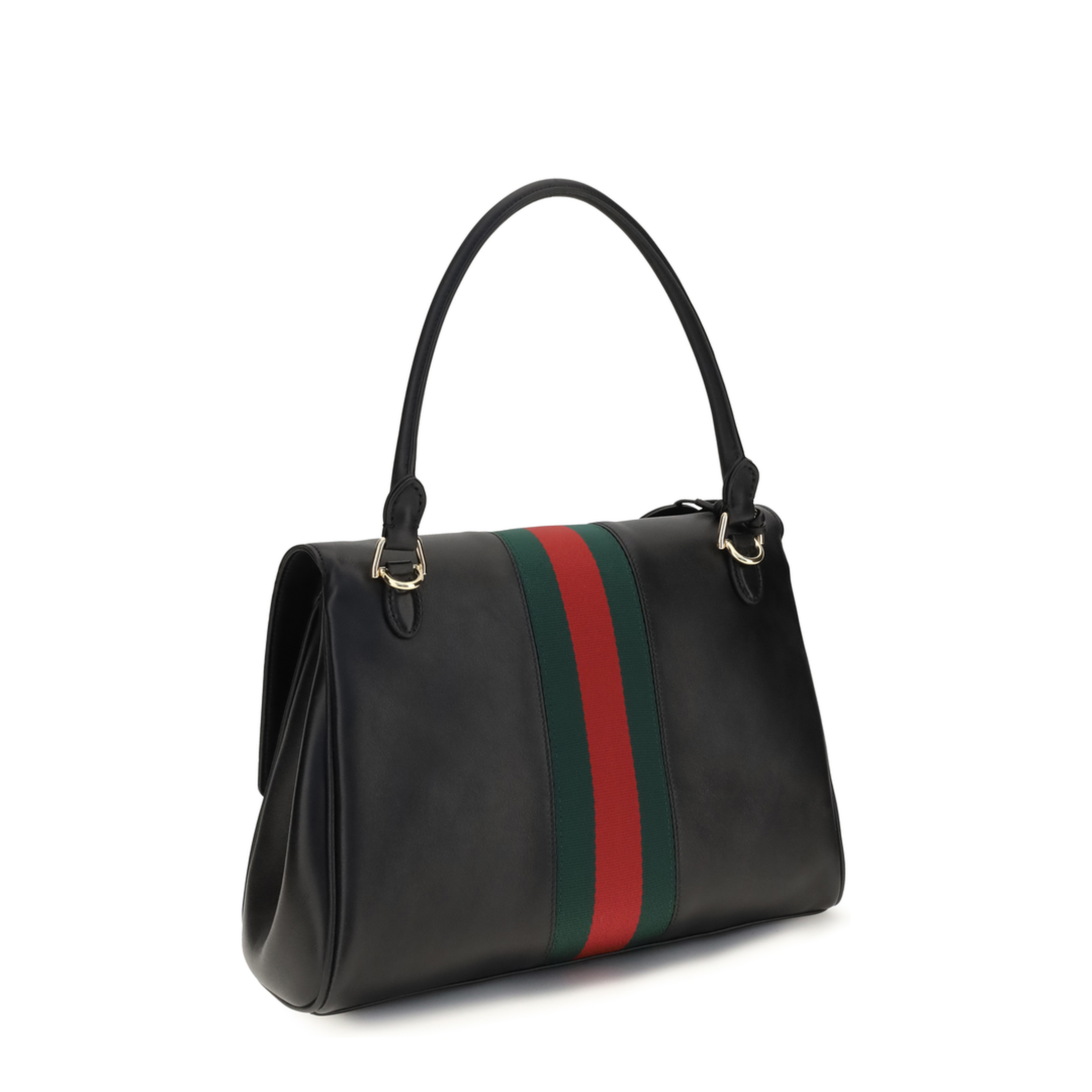 Paparazzo Medium Calf Leather Handbag - Black - Image 3