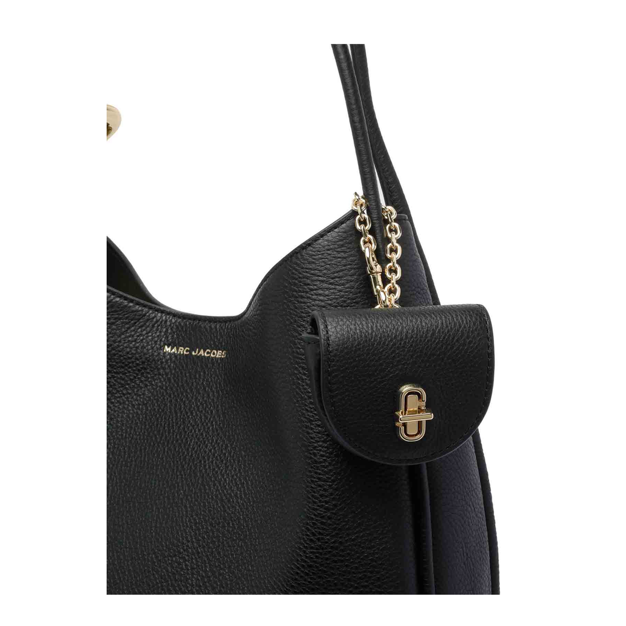 Calf Leather Shoulder Bag - Black - Image 4