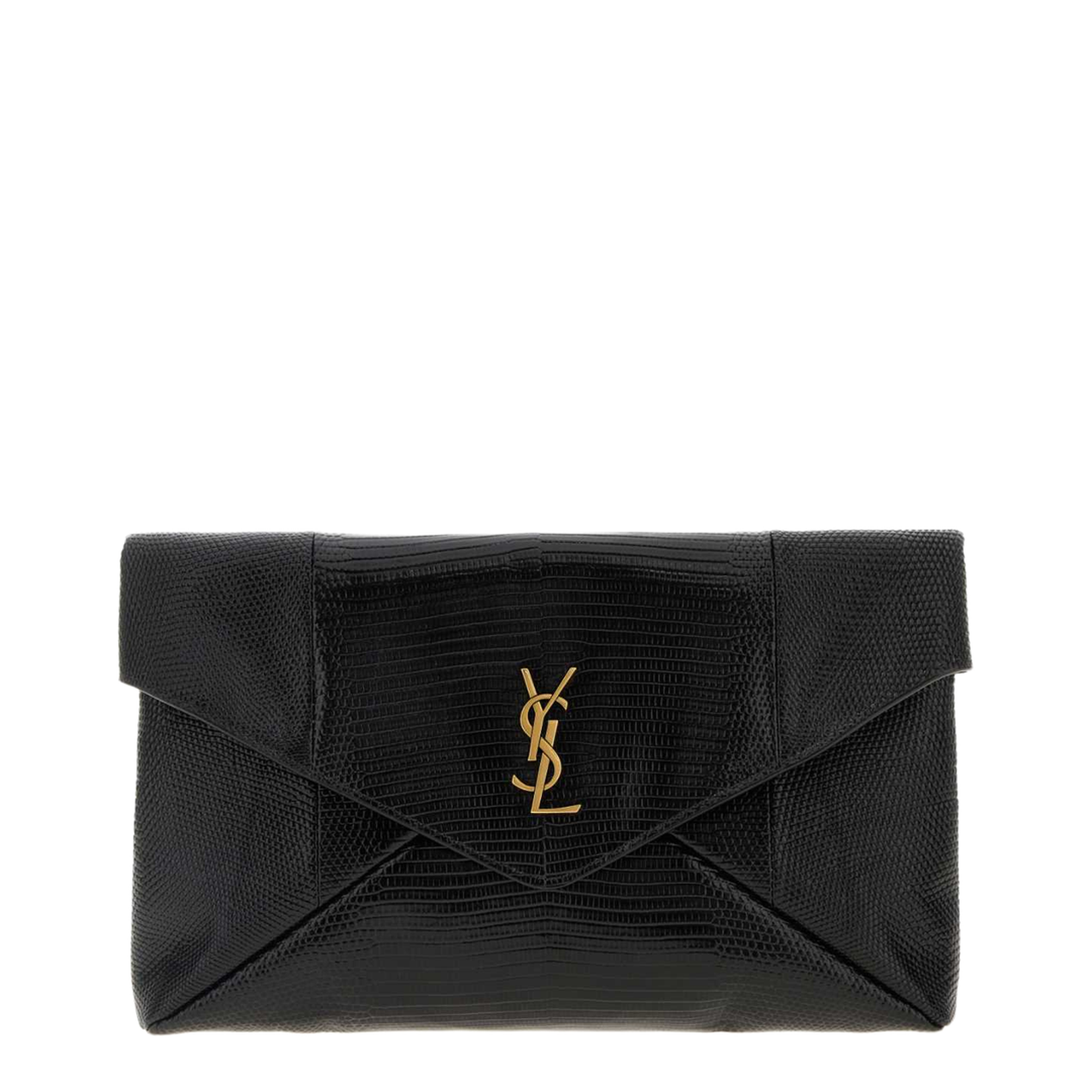 Cassandre Leather Clutch Bags - Black - Image 1