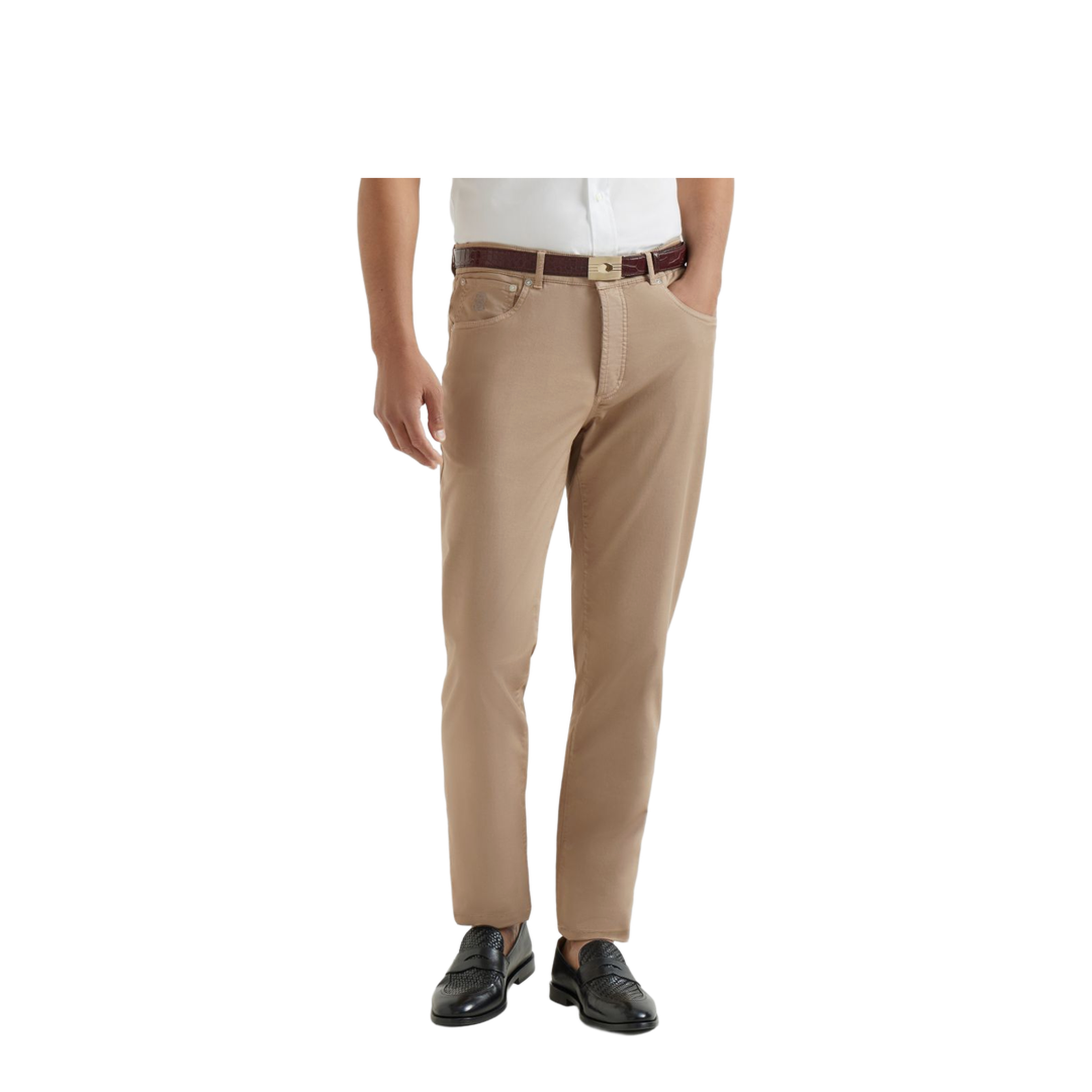 Stretch Cotton Trousers - Image 4