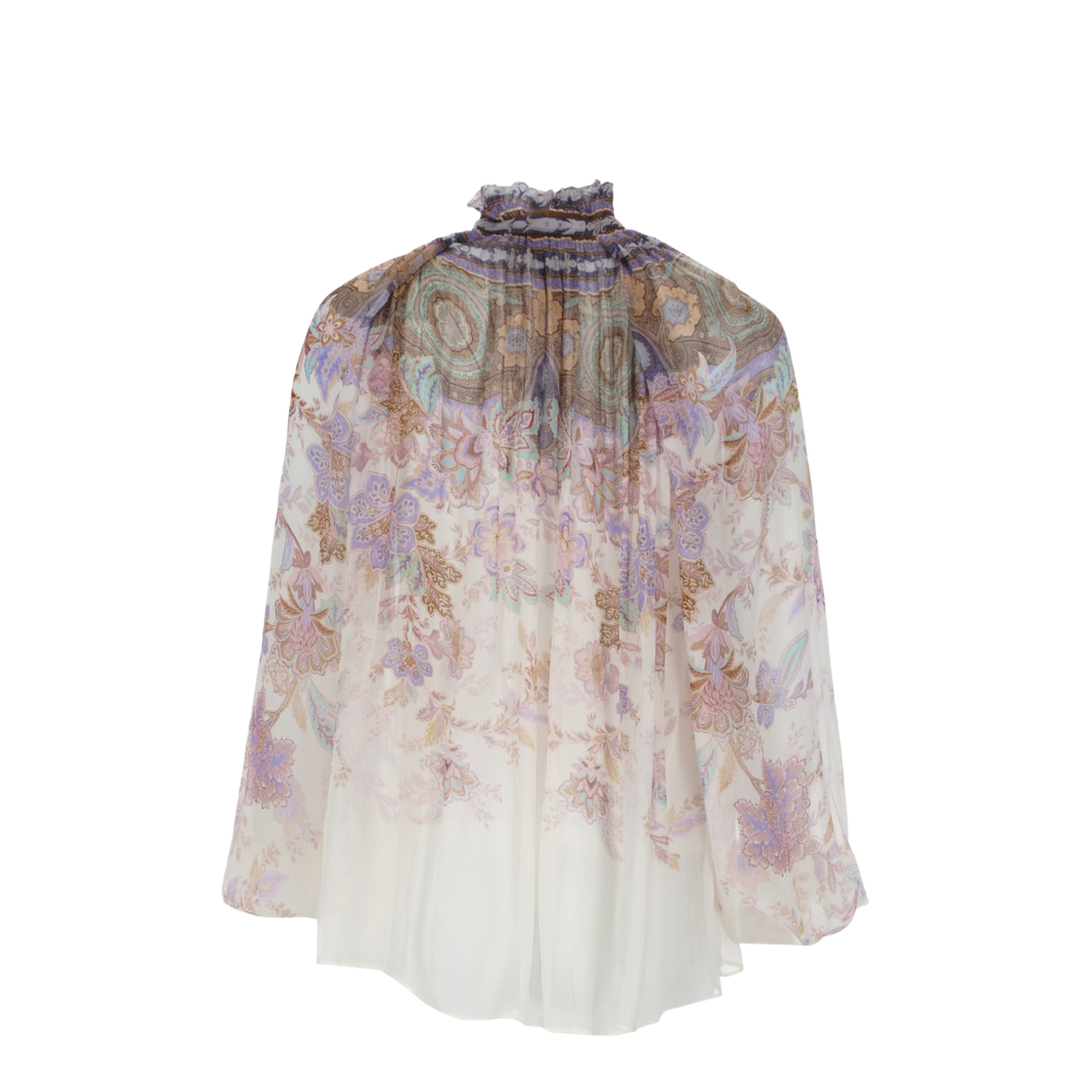Luna Billow Puffed-Sleeve Blouse - Image 3