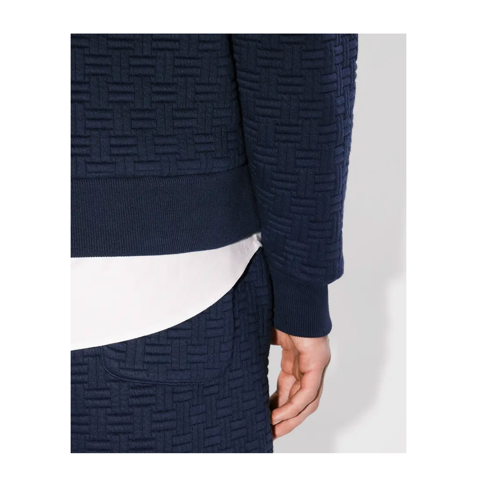 Embroidered Logo Long Sleeve Sweater - Image 6