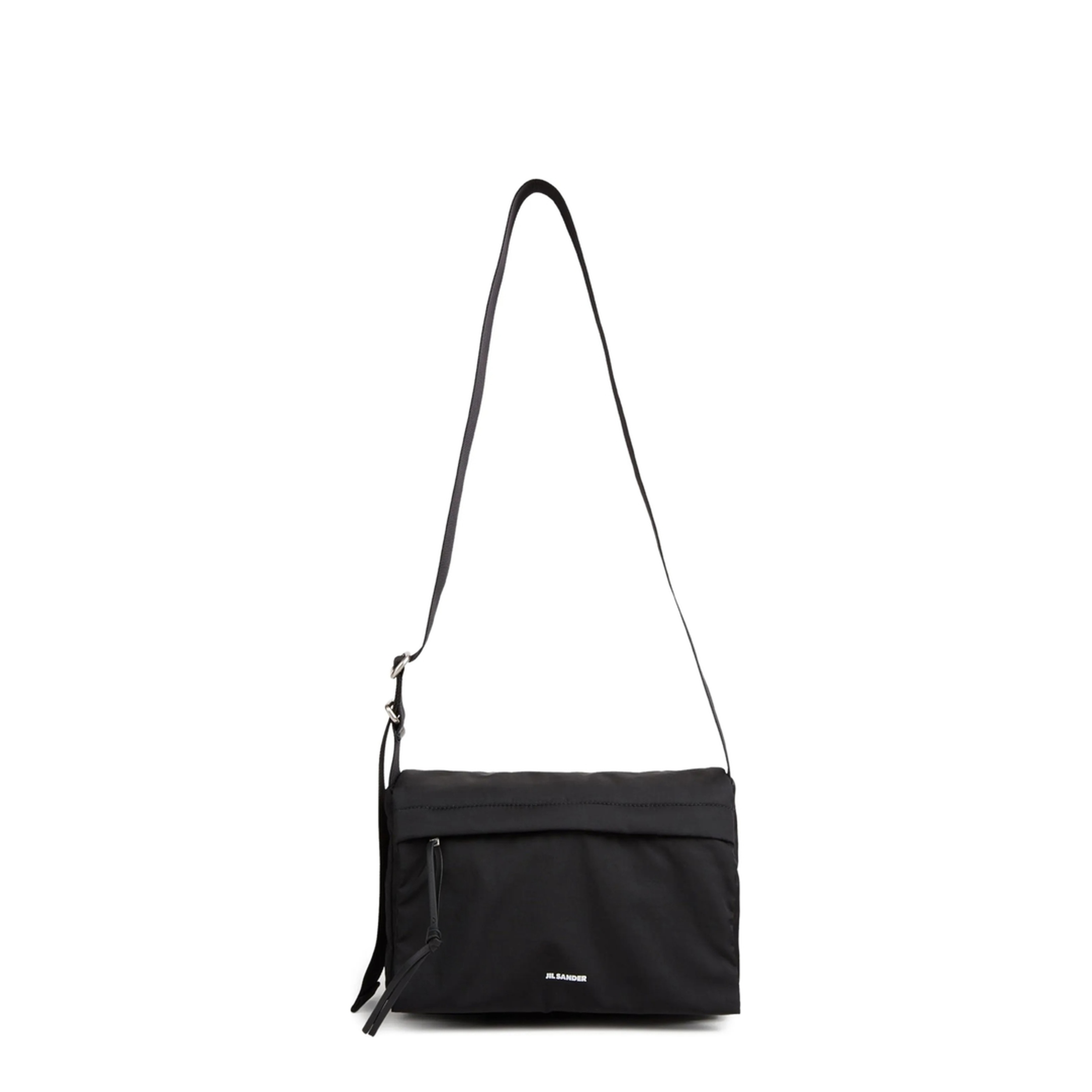 Logo Leather Shoulder Bag - Black - Image 2