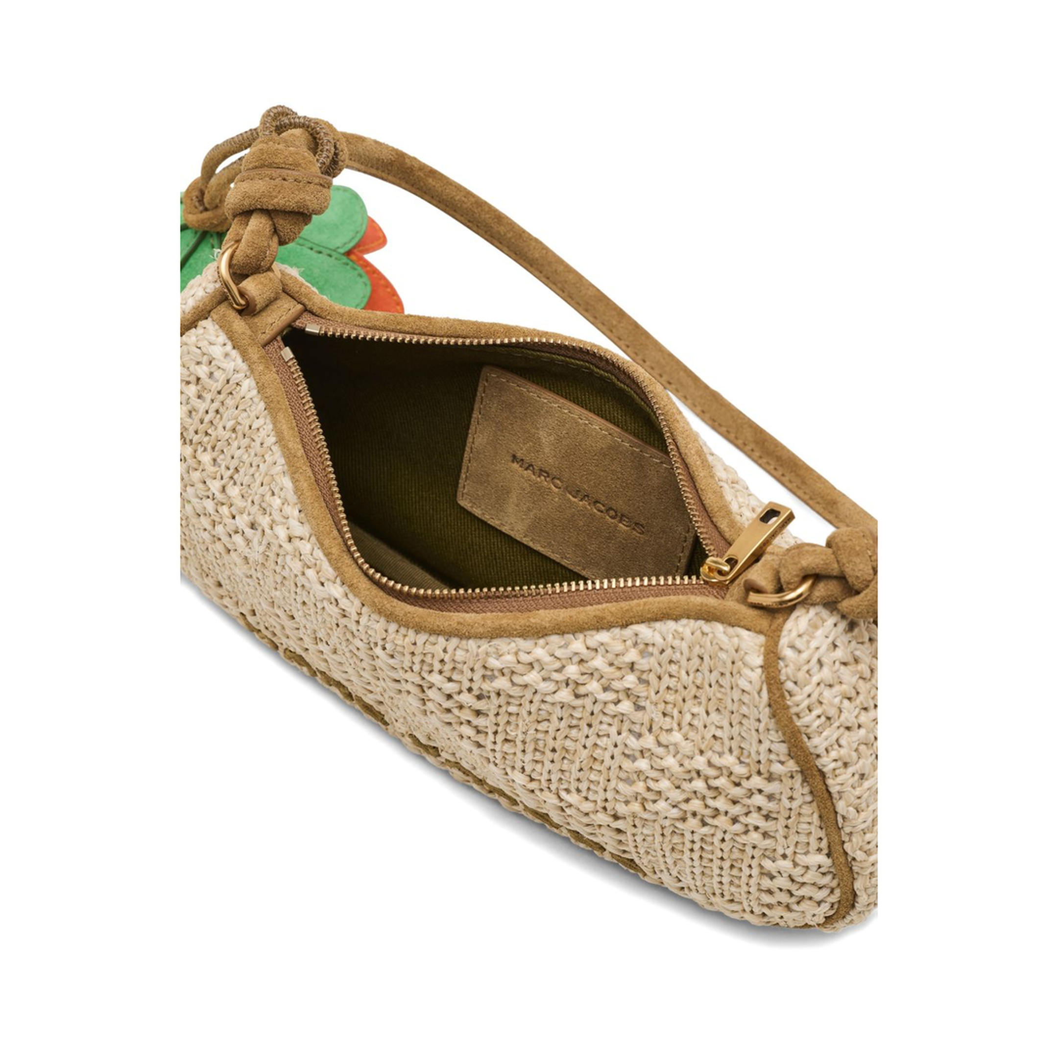 The Summer Woven Charm Shoulder Bag - NATURAL - Image 4