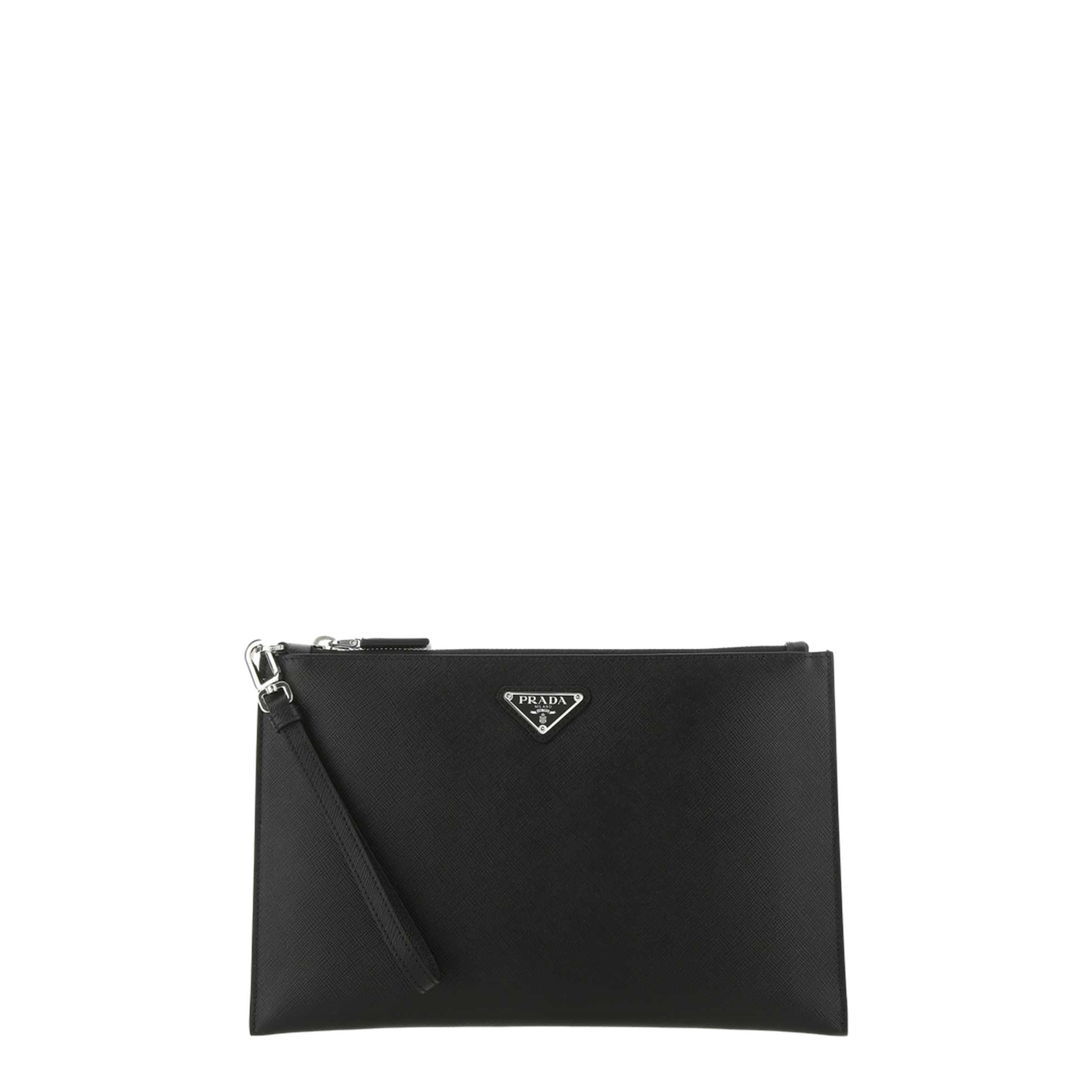 Black Saffiano Leather Pouch - Image 1
