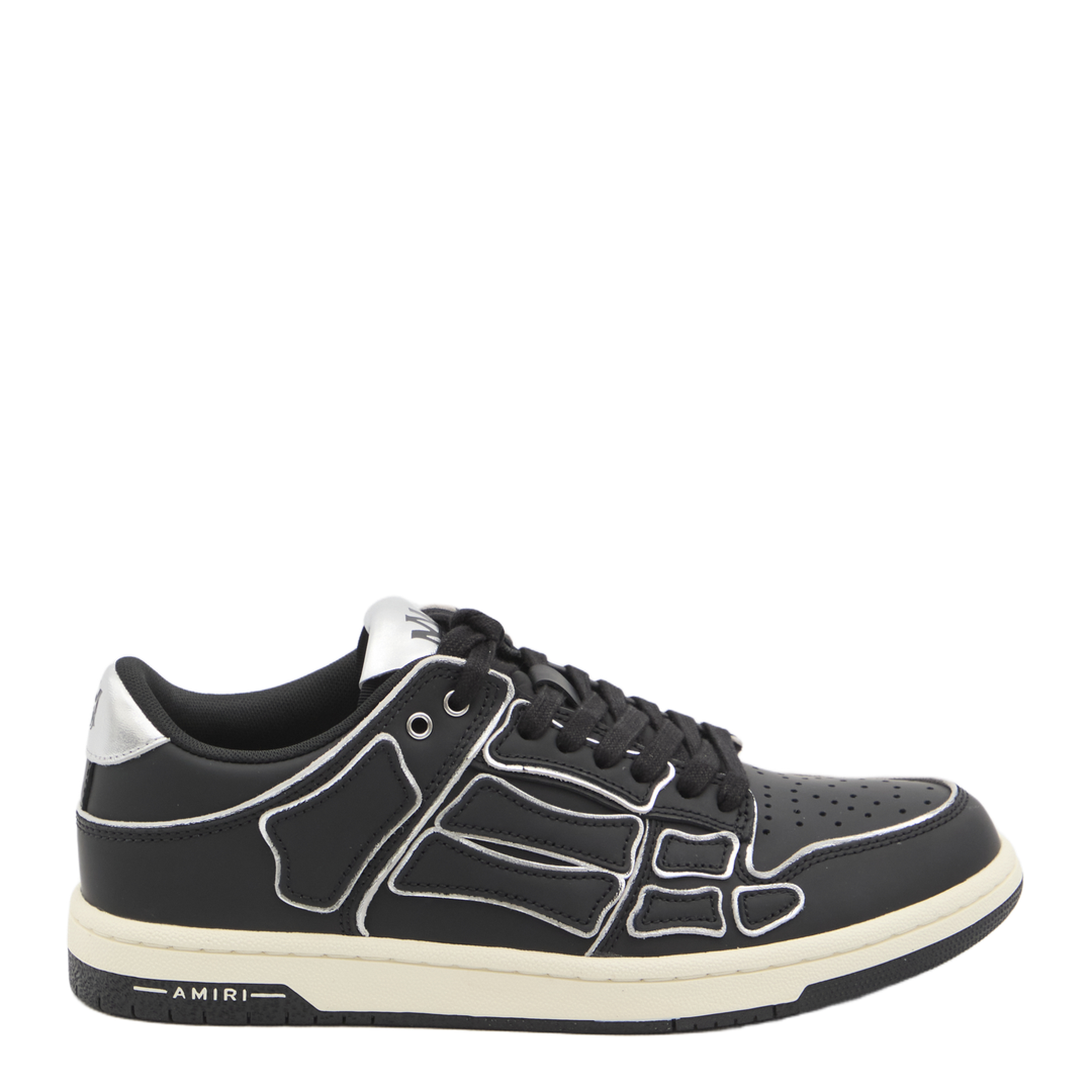 Skel Top Low Black Sneaker With Logo Patch - Image 1