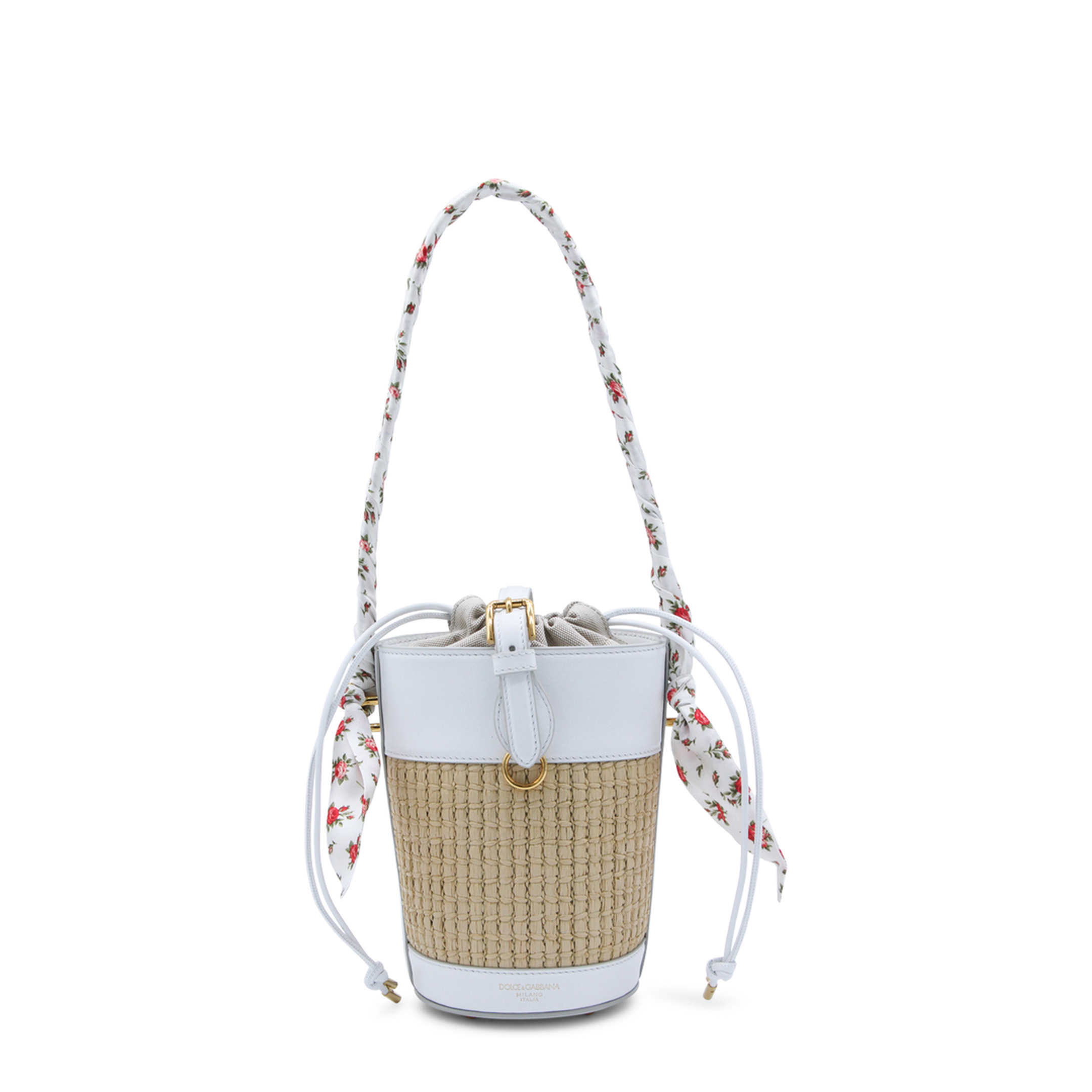 Capri Raffia Bucket Bag - Multicolor - Image 1