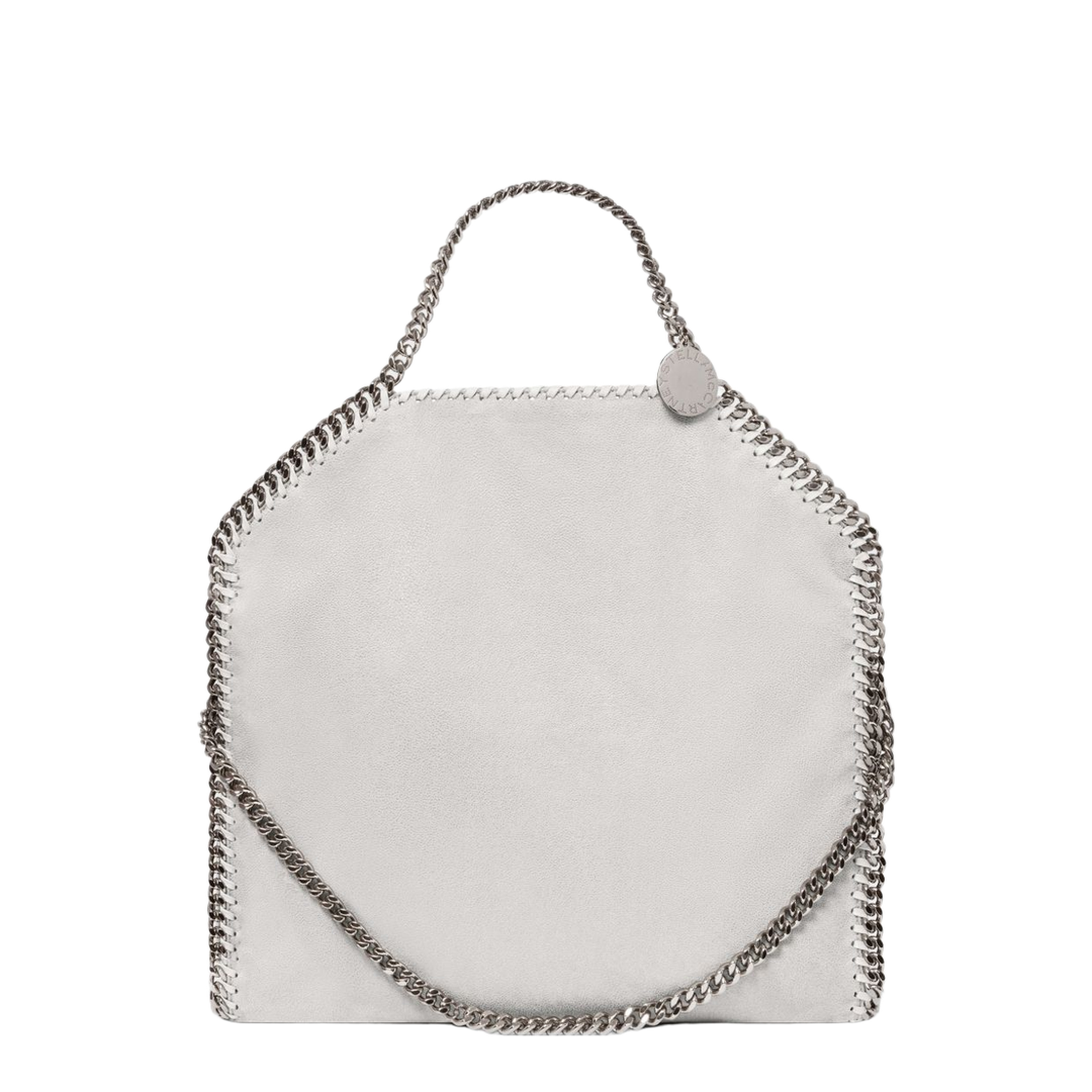 Falabella Medium Vegan Leather Tote Bag - Airlite Pearl Grey - Image 1