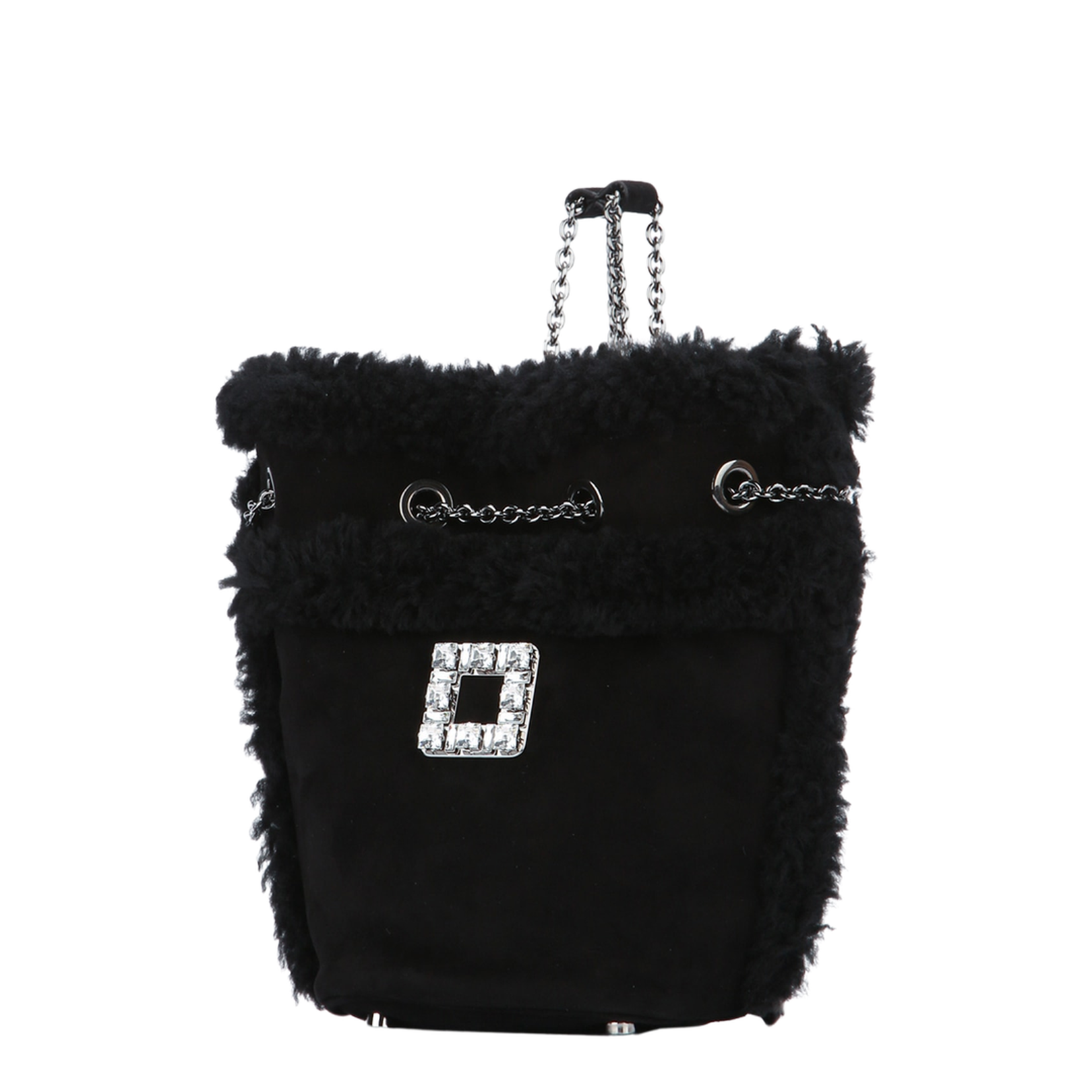 Très Backpack in Suede and Shearling - Image 2