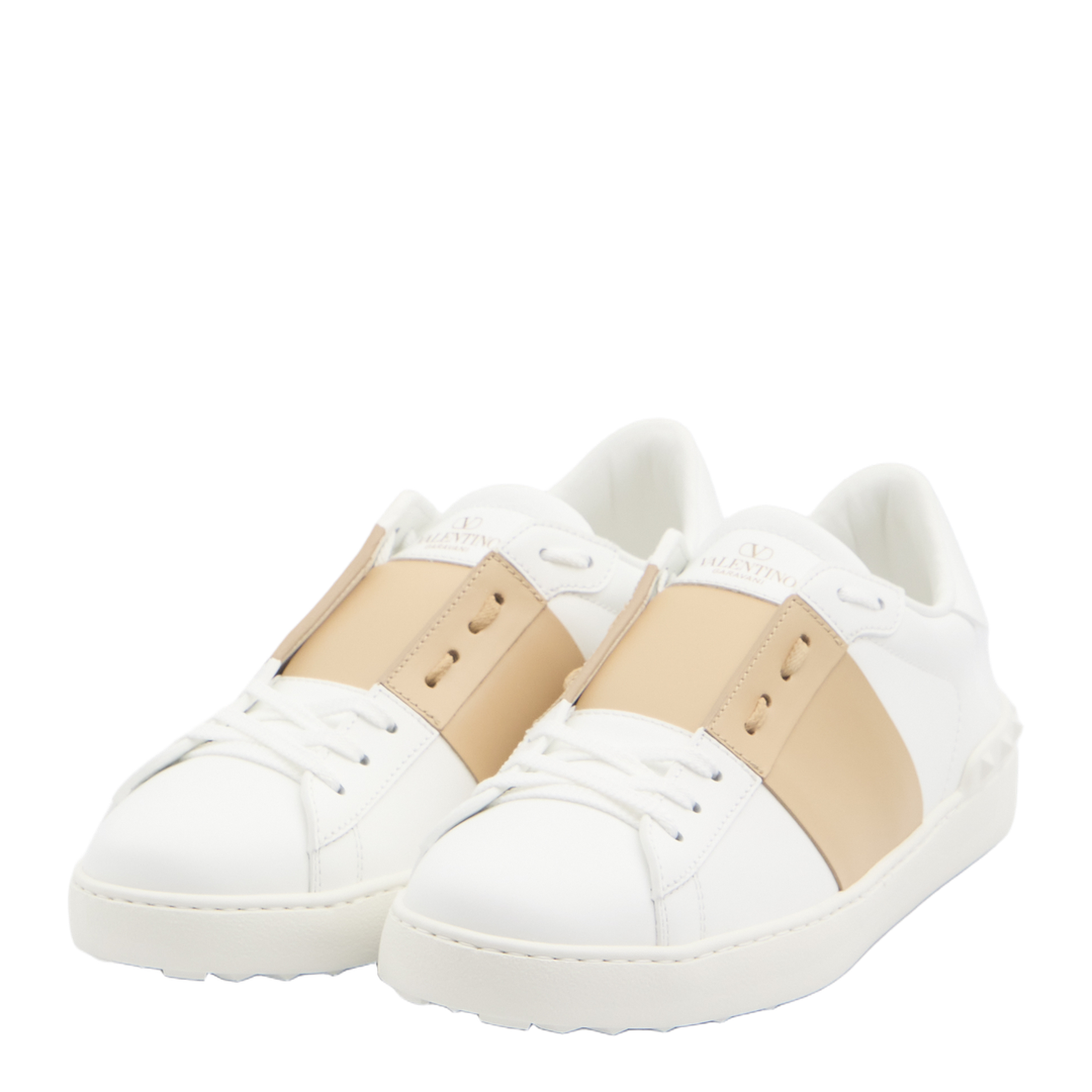 Open Sneaker in Smooth Leather - White - Image 2