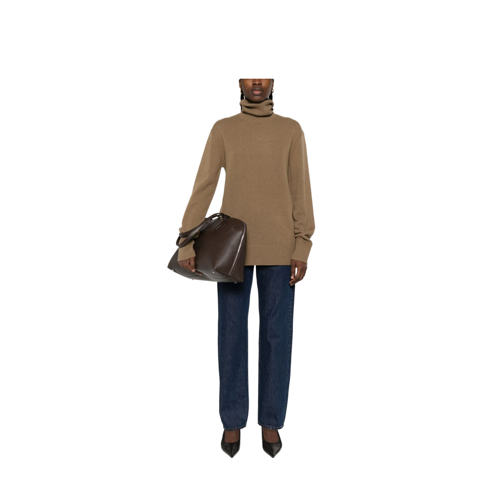 Oversize Cashmere Roll Neck - Image 5