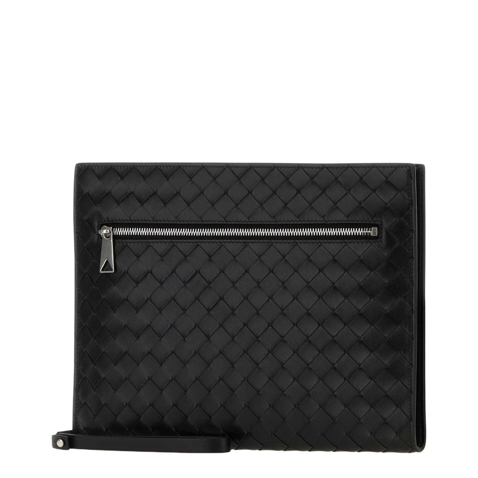 Intrecciato Leather Document Case - Black - Image 2