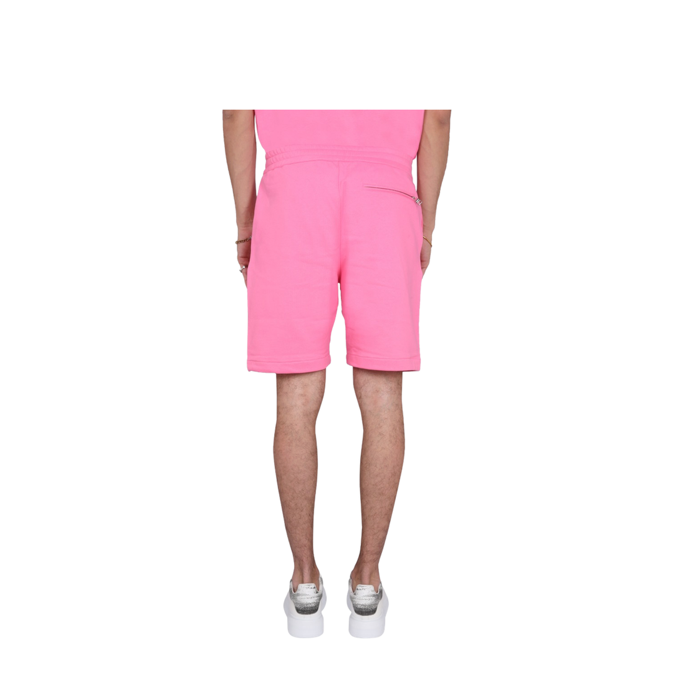 Bermuda Shorts with Graffiti Logo Print - Image 4