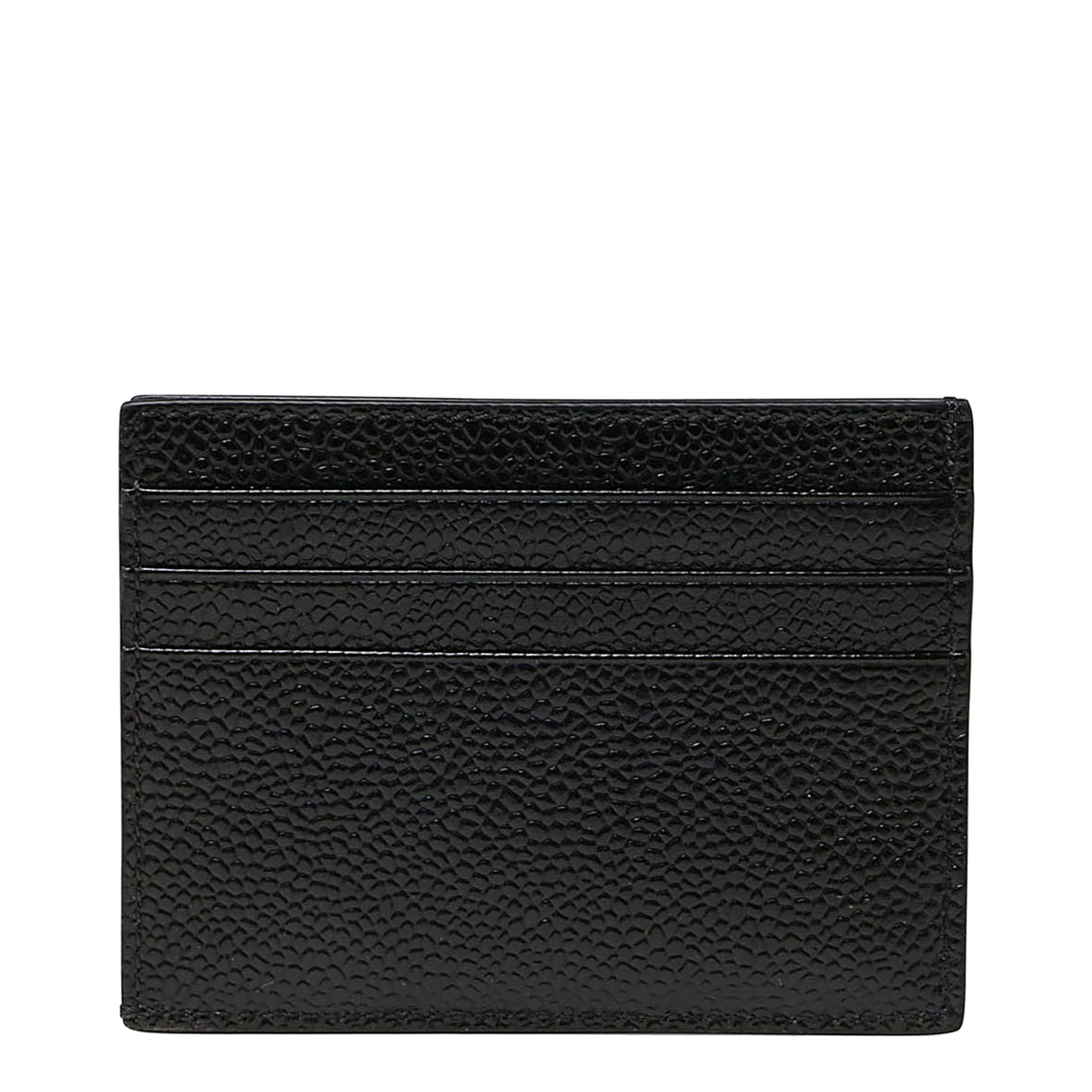 Pebble Grain Leather Single Card Holder - Image 2