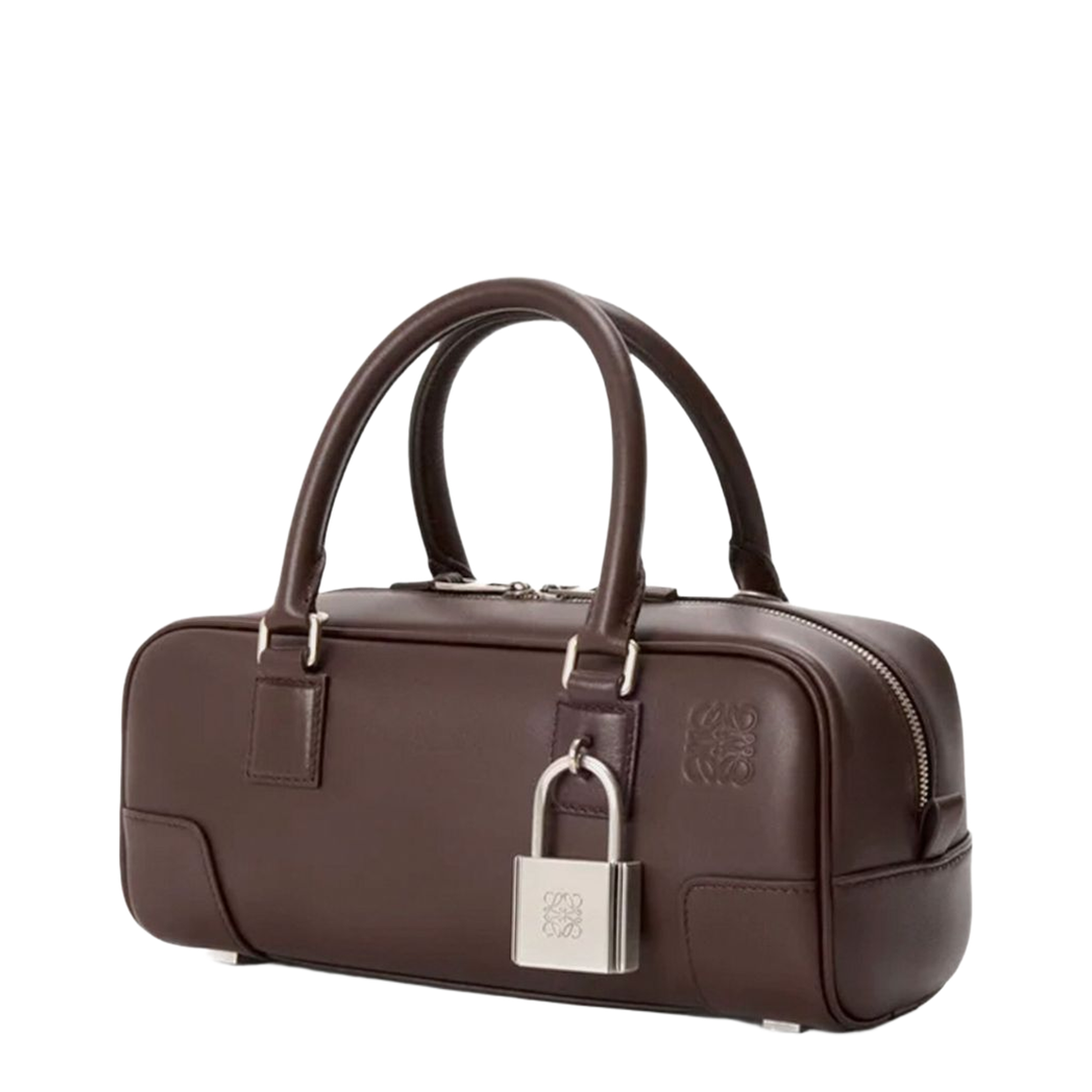 Amazona 23 Cropped Shiny Calfskin Bag - Dark Chestnut - Image 3