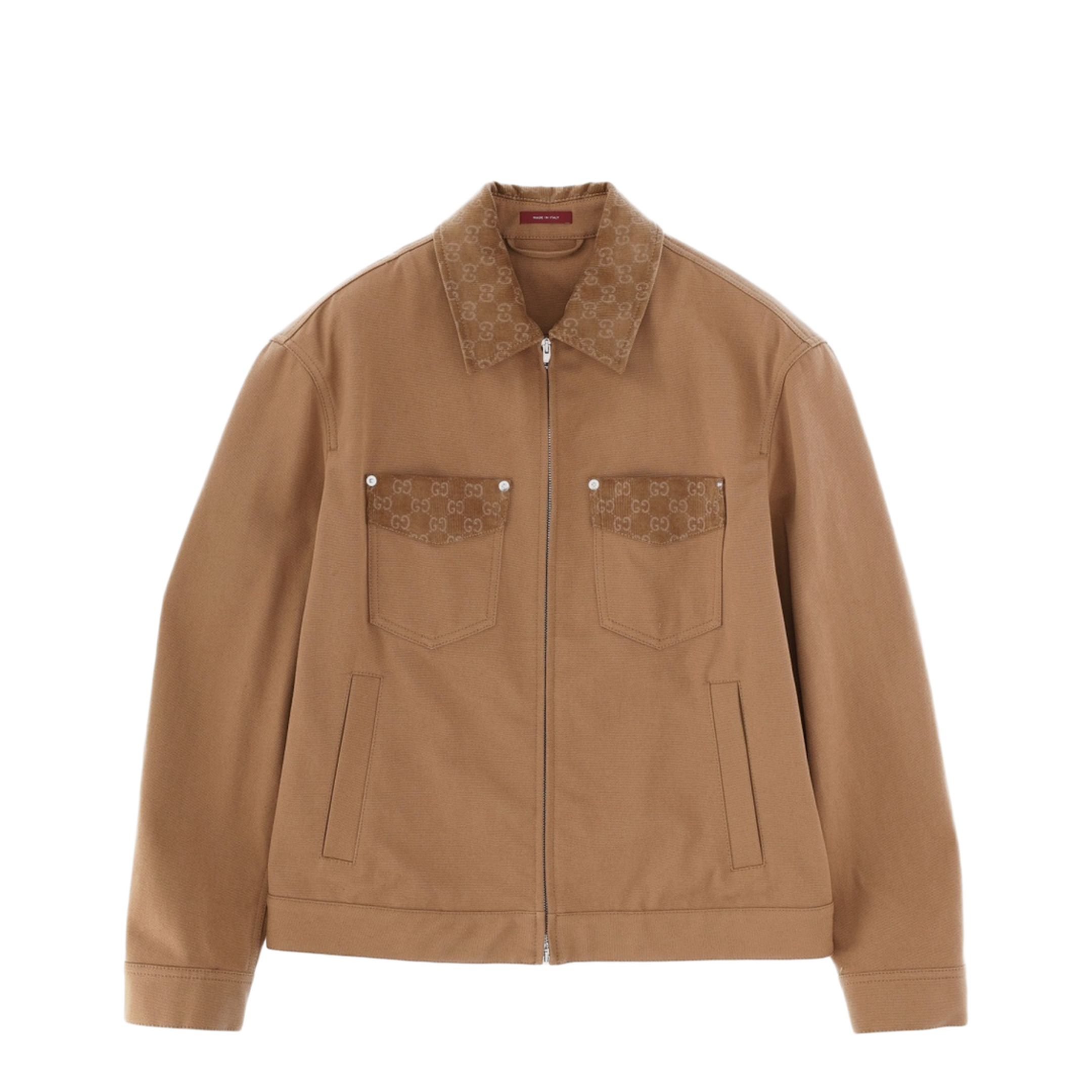 Jacket with Zipper and Collar - Image 1