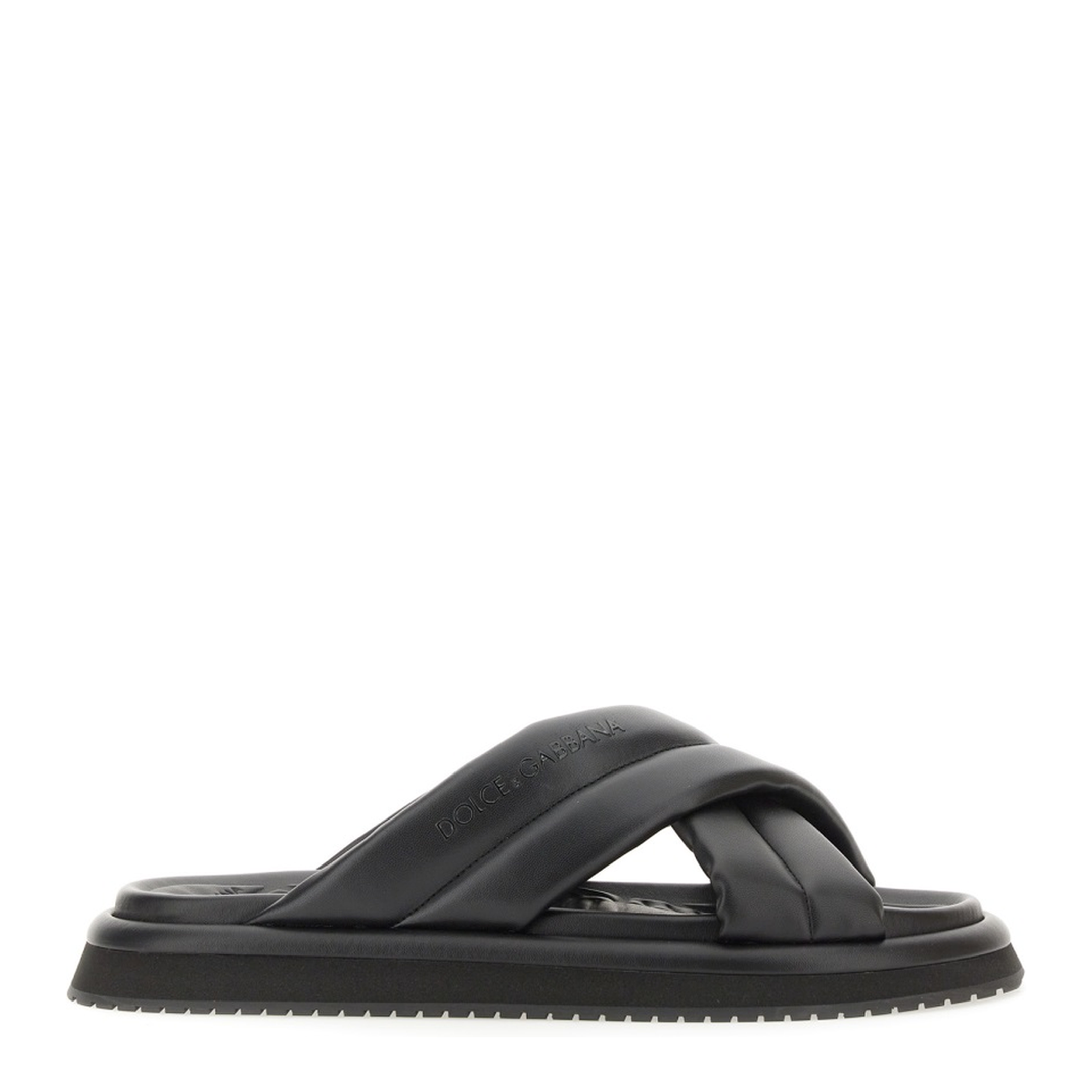 Nappa Effect Fabric Sandal - Image 1