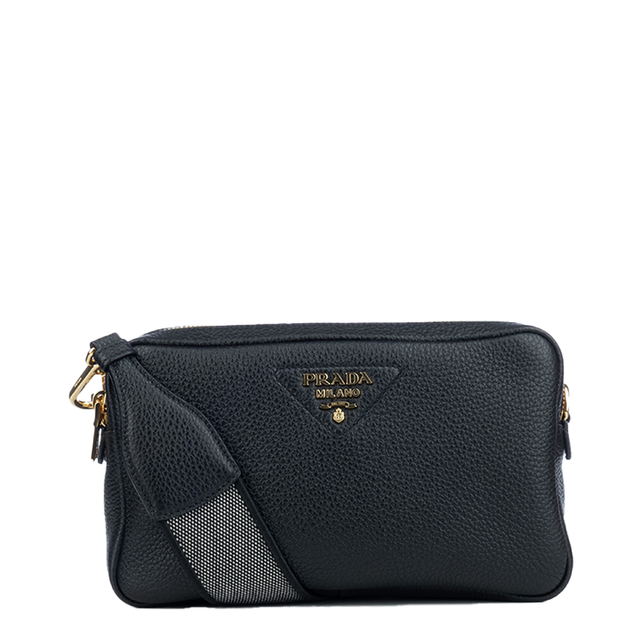 Black Leather Crossbody Bag - Image 5