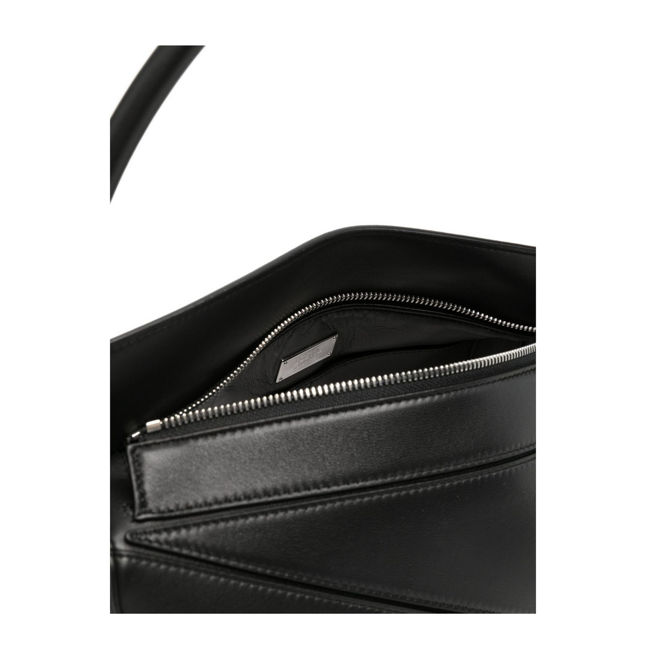 Puzzle Medium Featherlight Nappa Lambskin Shoulder Bag - Black - Image 5