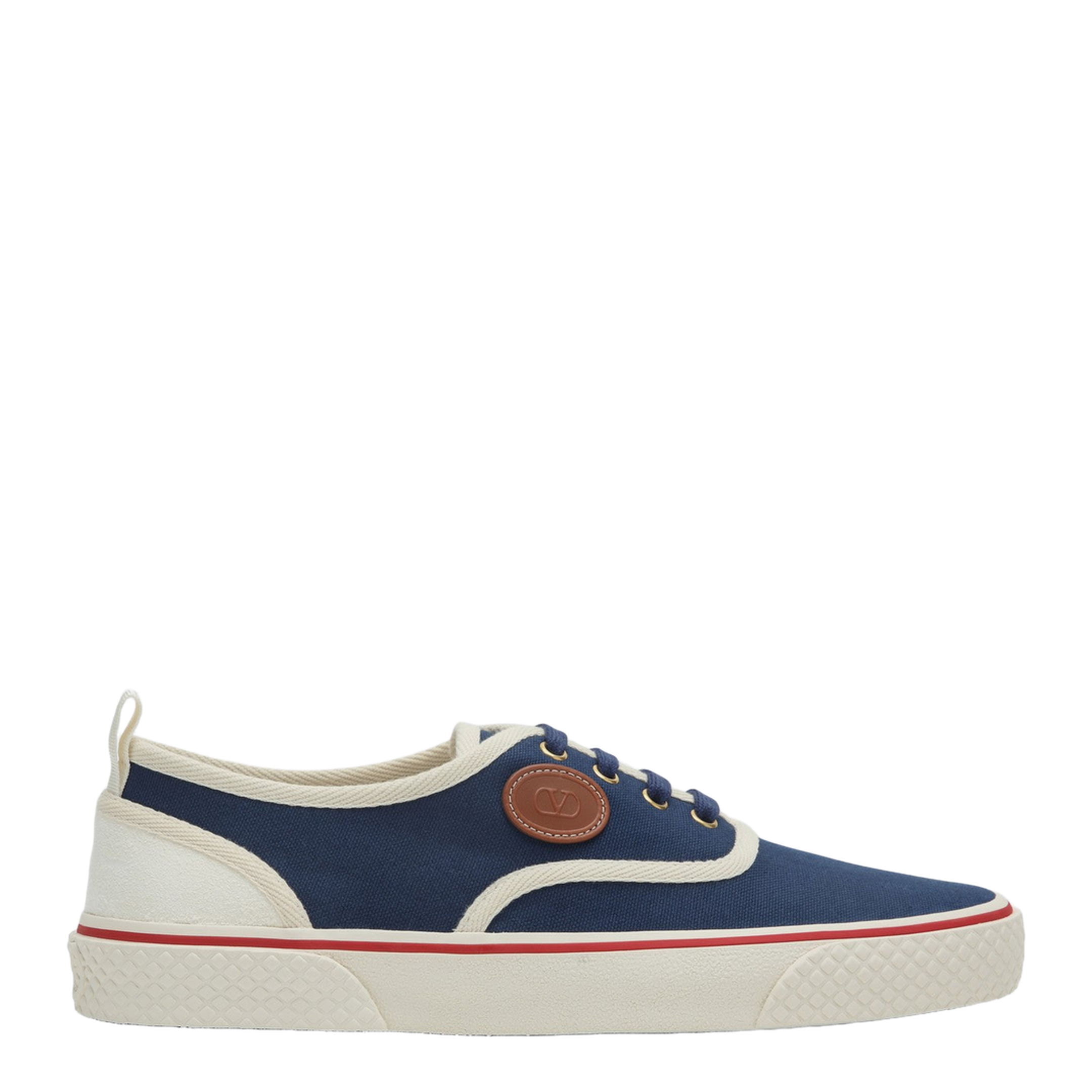 Sneaker Nojoke in Blue and White Canvas - Image 1