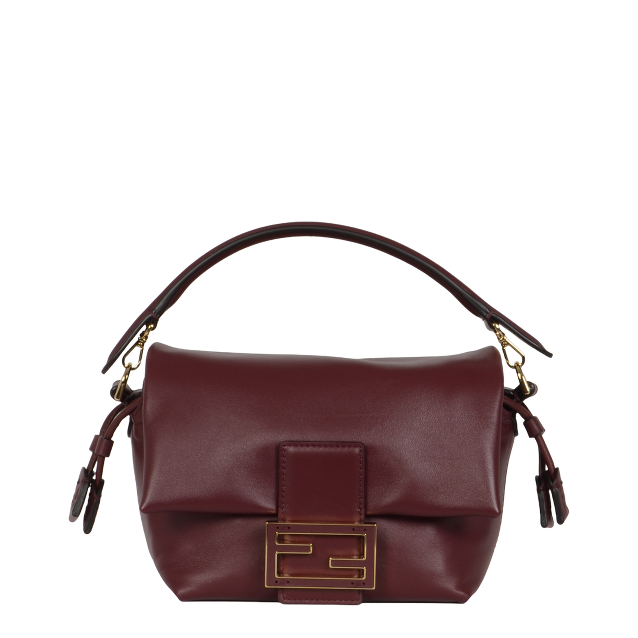 Mamma Baguette Small Nappa Leather Mini Bag - Burgundy - Image 1