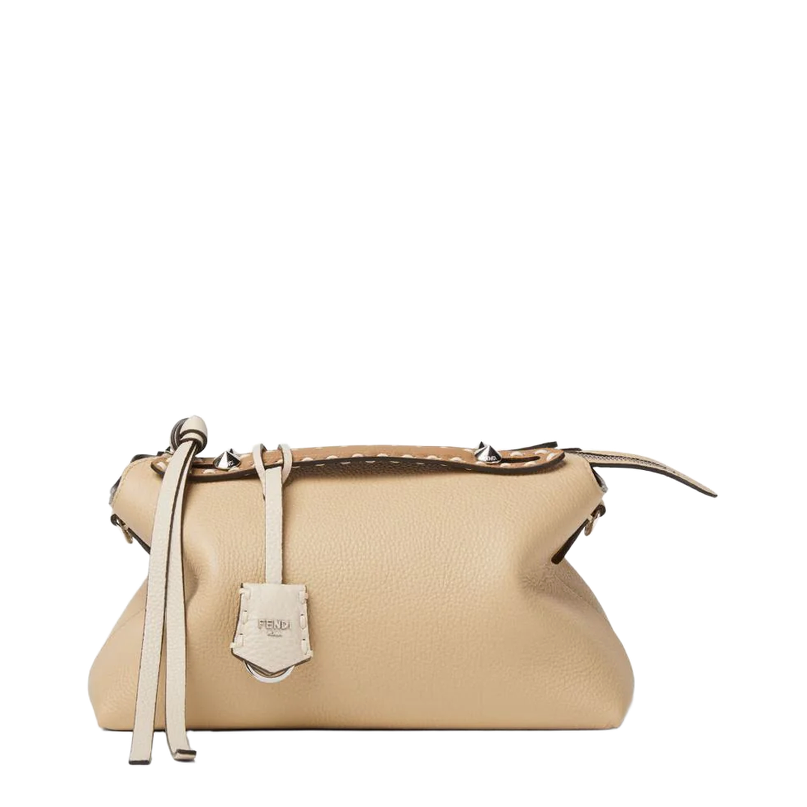 By The Way Medium Leather Crossbody Bags - Beige - Image 1
