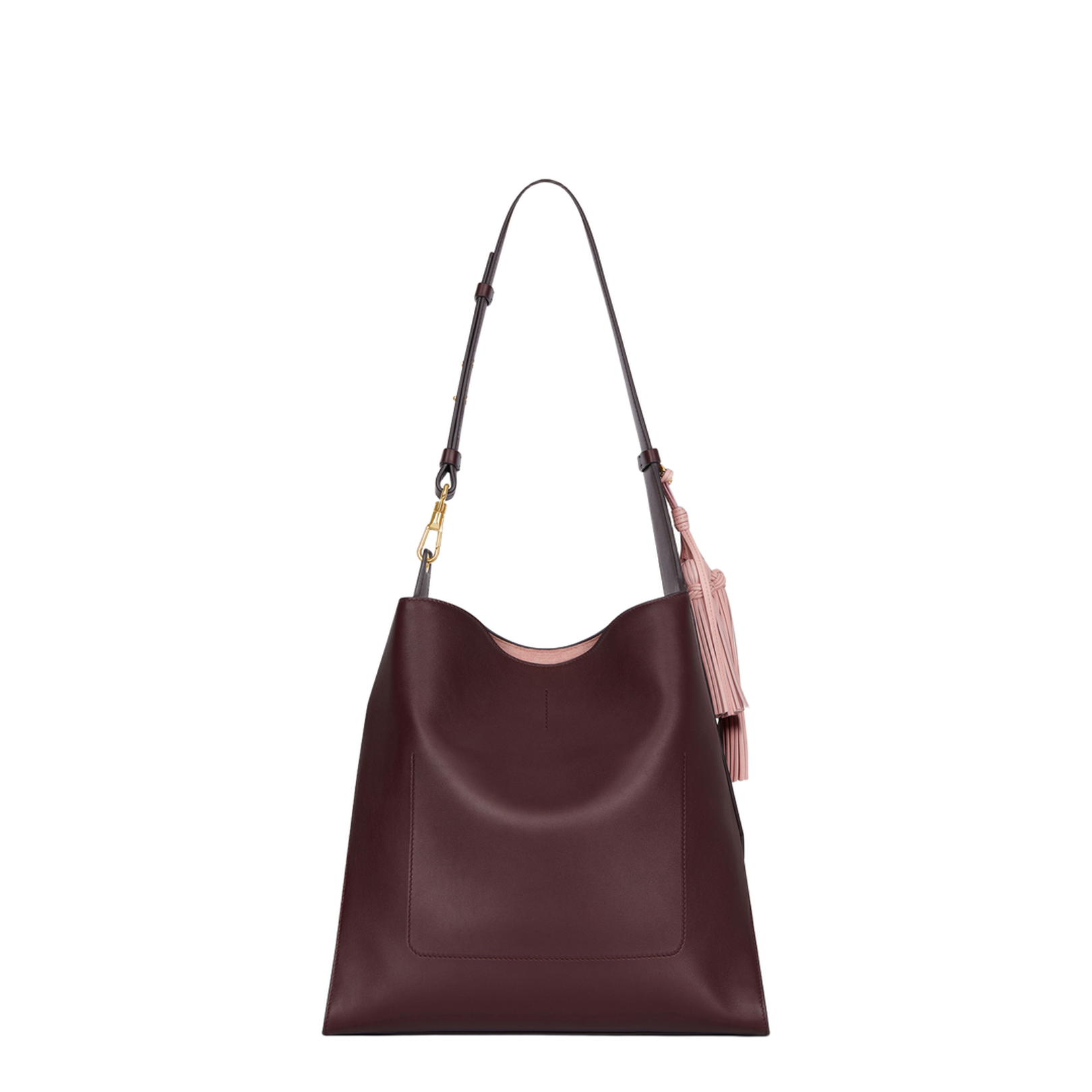 Medium Day Hobo Bag in Burgundy - Image 3
