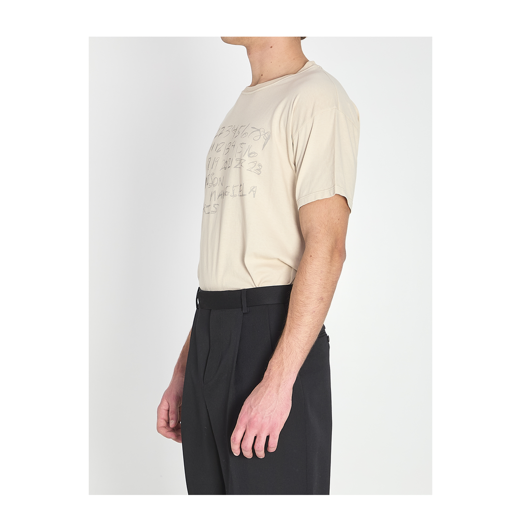 Numeric Sand-Coloured Cotton T-Shirt - Image 2